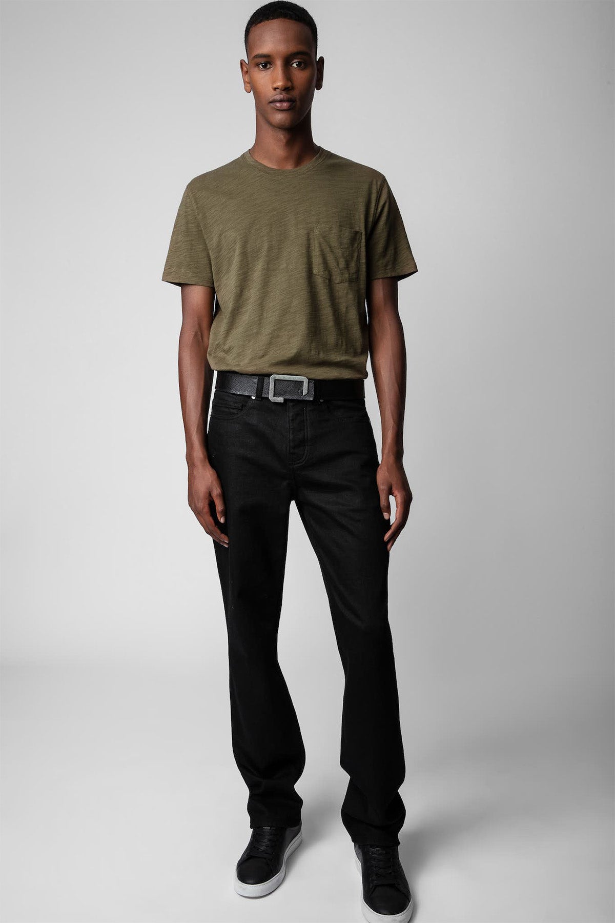 Zadig & Voltaire Kuru Kafa Desenli Yuvarlak Yaka T-shirt-Libas Trendy Fashion Store