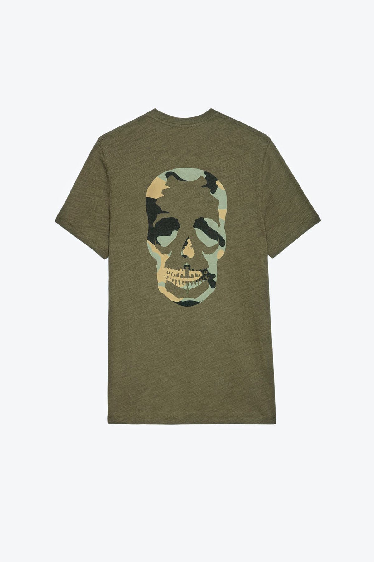 Zadig & Voltaire Kuru Kafa Desenli Yuvarlak Yaka T-shirt-Libas Trendy Fashion Store