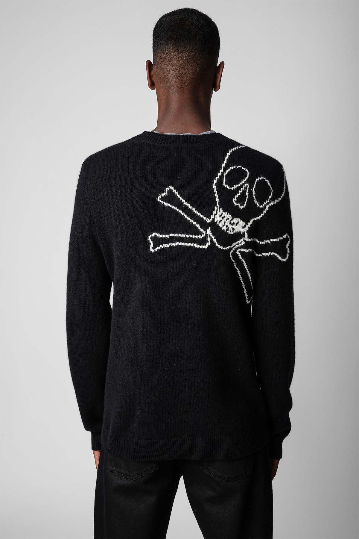 Zadig & Voltaire Kennedy Kuru Kafa Desenli Kaşmir Triko-Libas Trendy Fashion Store