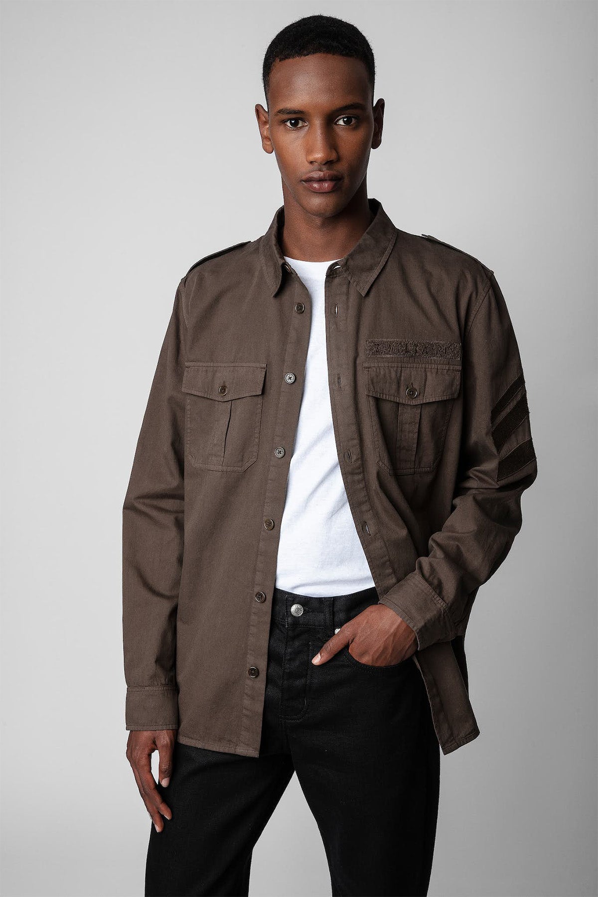 Zadig & Voltaire Serge Logolu Gömlek-Libas Trendy Fashion Store