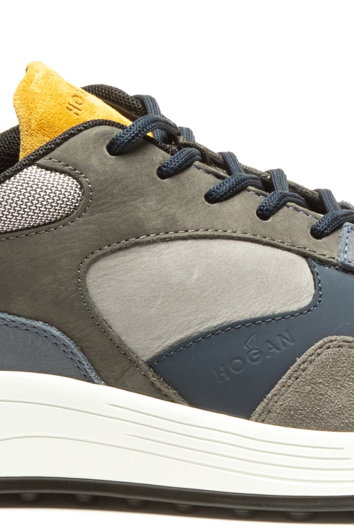 Hogan H383 Nubuk Deri Kombinasyonlu Sneaker Ayakkabı-Libas Trendy Fashion Store