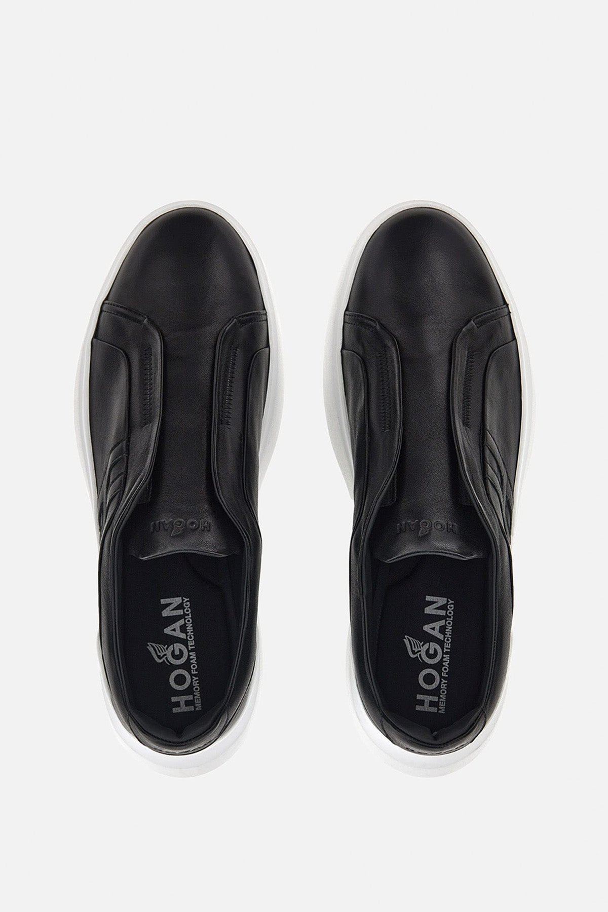 Hogan H580 Bağcıksız Lastikli Deri Sneaker Ayakkabı-Libas Trendy Fashion Store