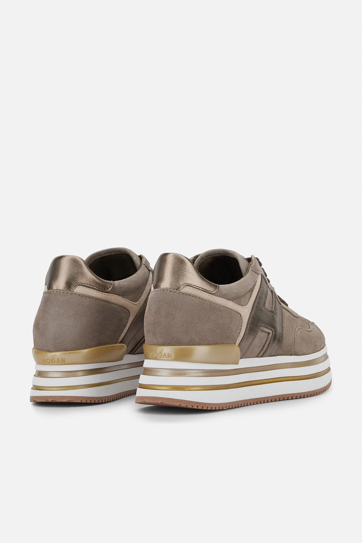 Hogan H483 Midi Platform Süet Sneaker Ayakkabı-Libas Trendy Fashion Store