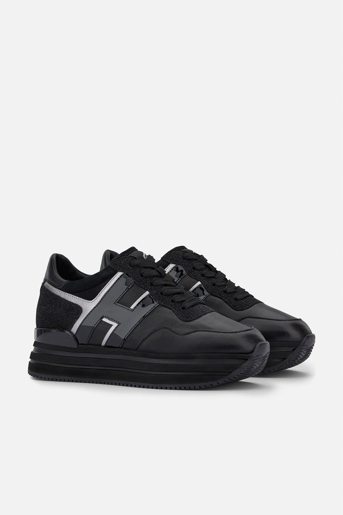Hogan H483 Midi Platform Deri Sneaker Ayakkabı-Libas Trendy Fashion Store