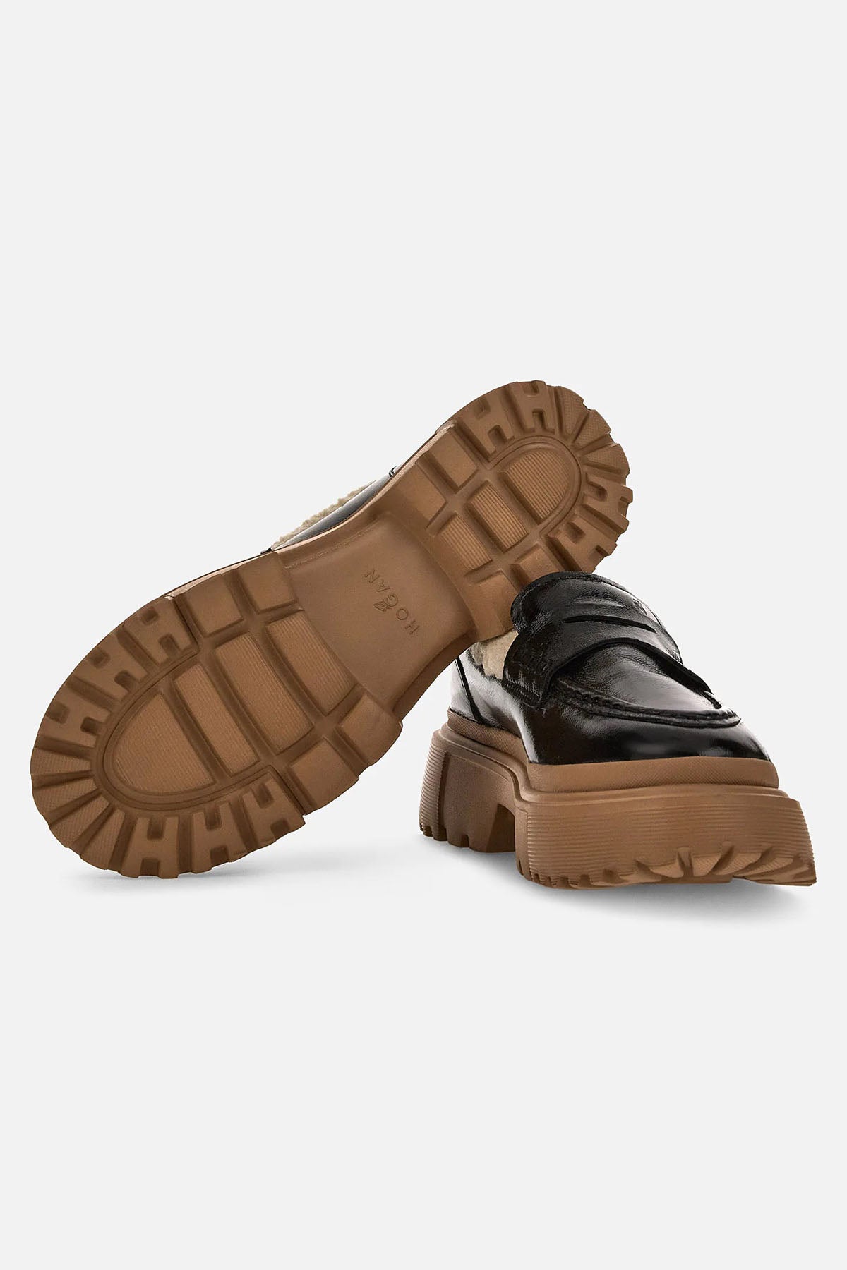 Hogan H629 İçi Kürklü Deri Loafer Ayakkabı-Libas Trendy Fashion Store