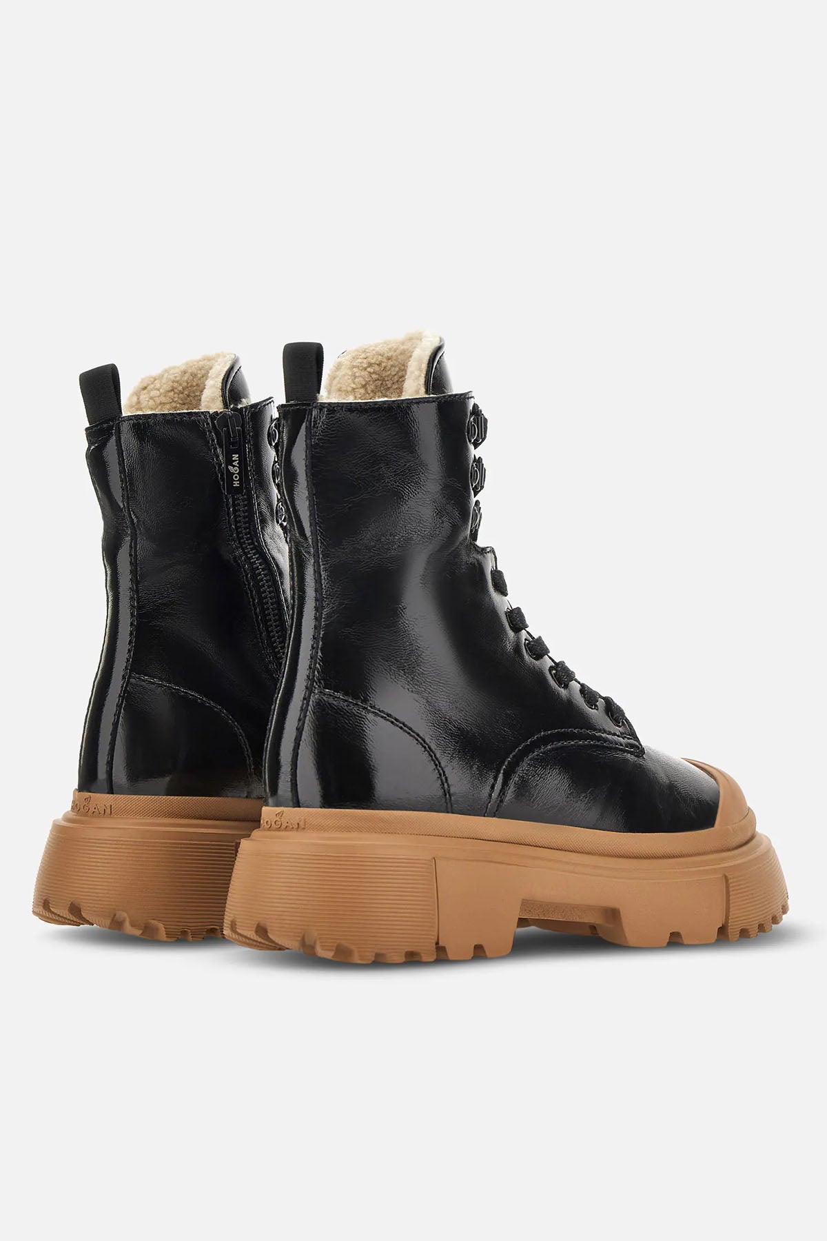 Hogan H619 İçi Kürklü Rugan Deri Postal Bot-Libas Trendy Fashion Store