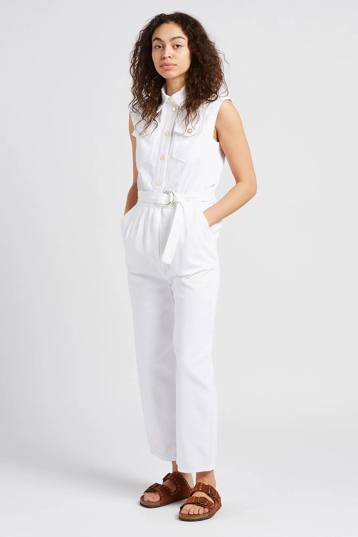 Liu Jo Kemerli Kolsuz Denim Tulum-Libas Trendy Fashion Store