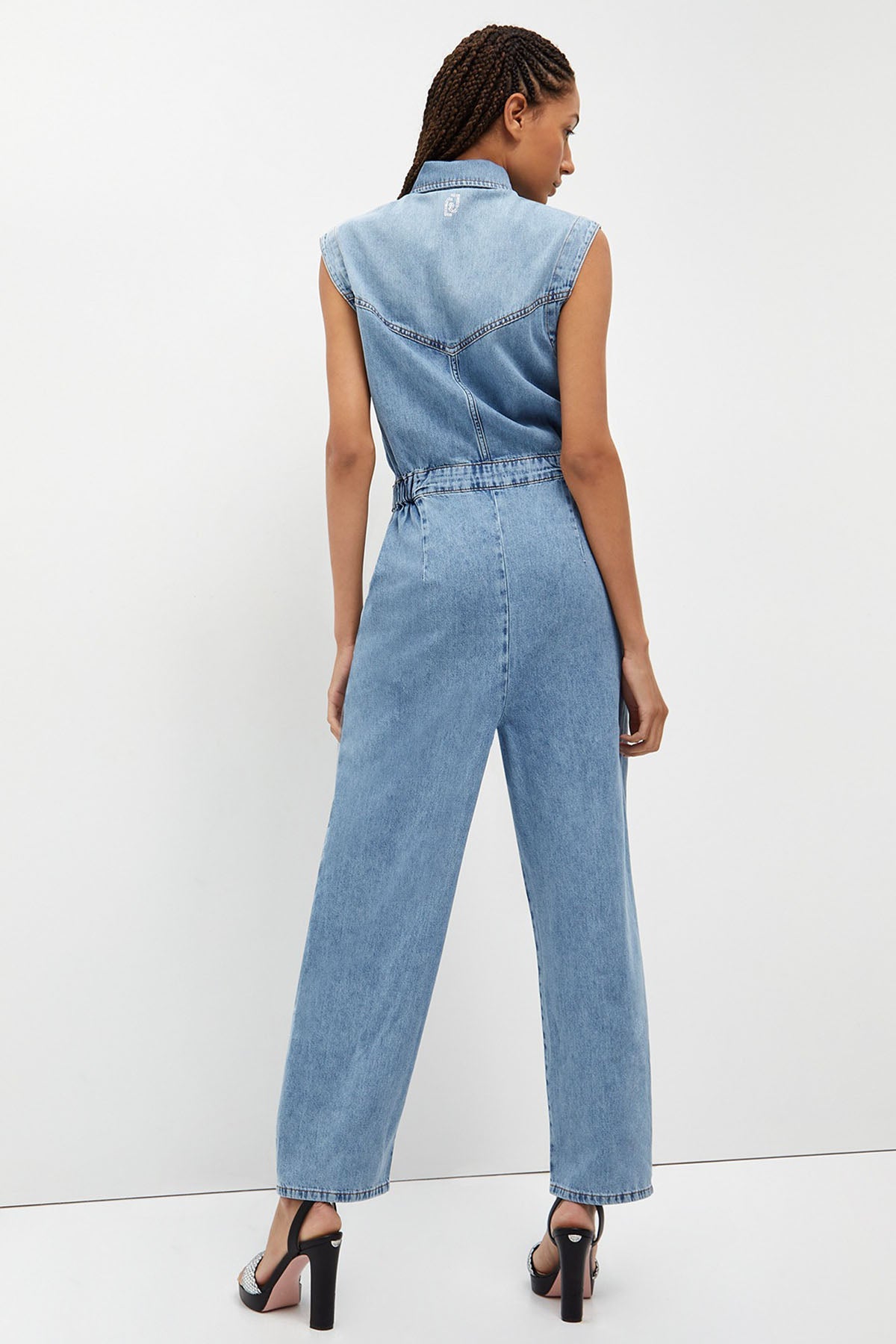 Liu Jo Kemerli Kolsuz Denim Tulum-Libas Trendy Fashion Store