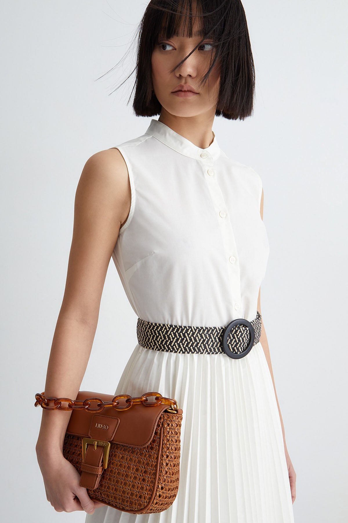 Liu Jo Hakim Yaka Kemerli Dizüstü Elbise-Libas Trendy Fashion Store