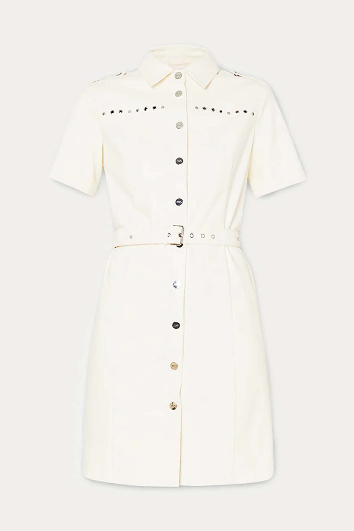 Liu Jo Kemerli Mini Deri Elbise-Libas Trendy Fashion Store