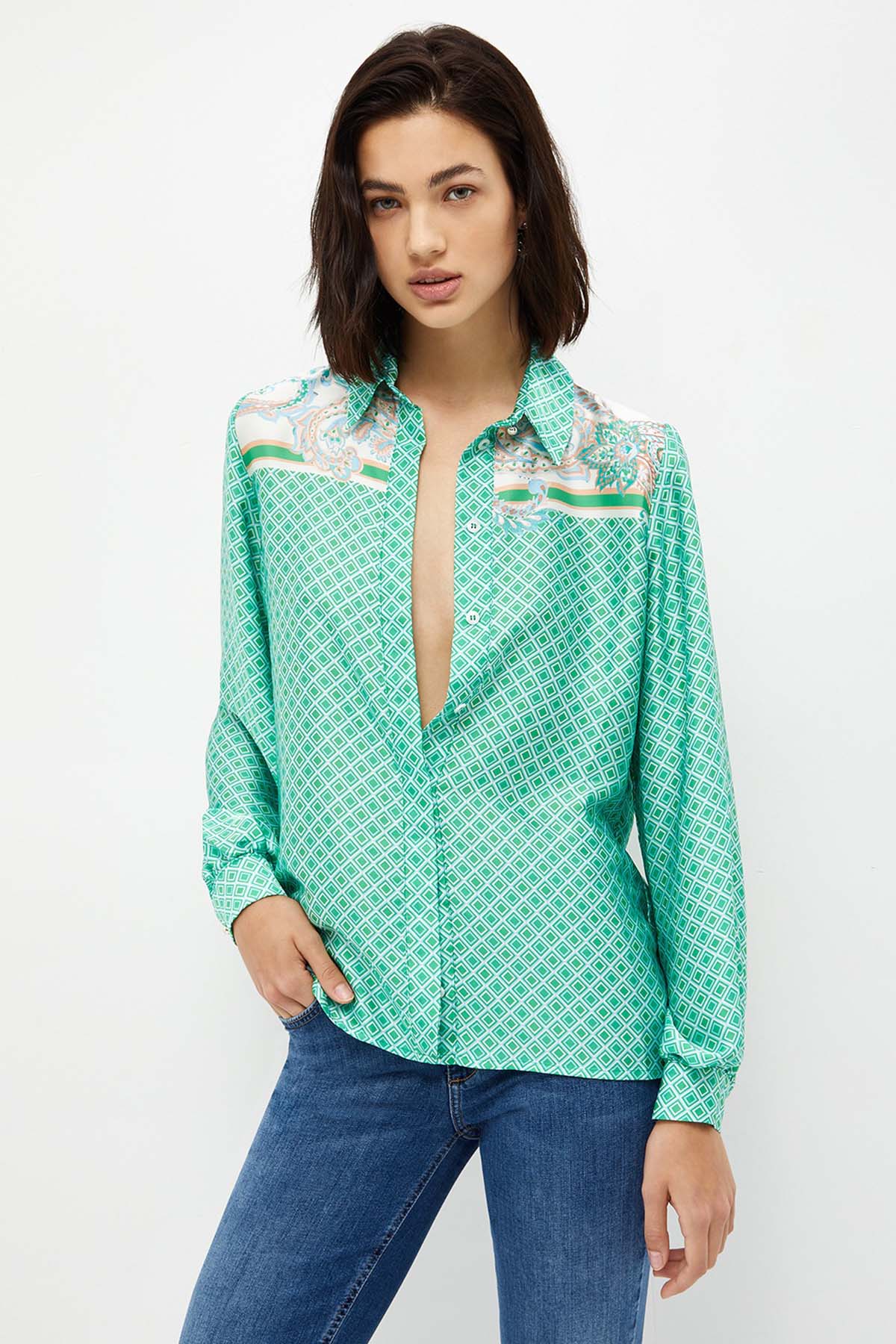 Liu Jo Desenli Gömlek-Libas Trendy Fashion Store