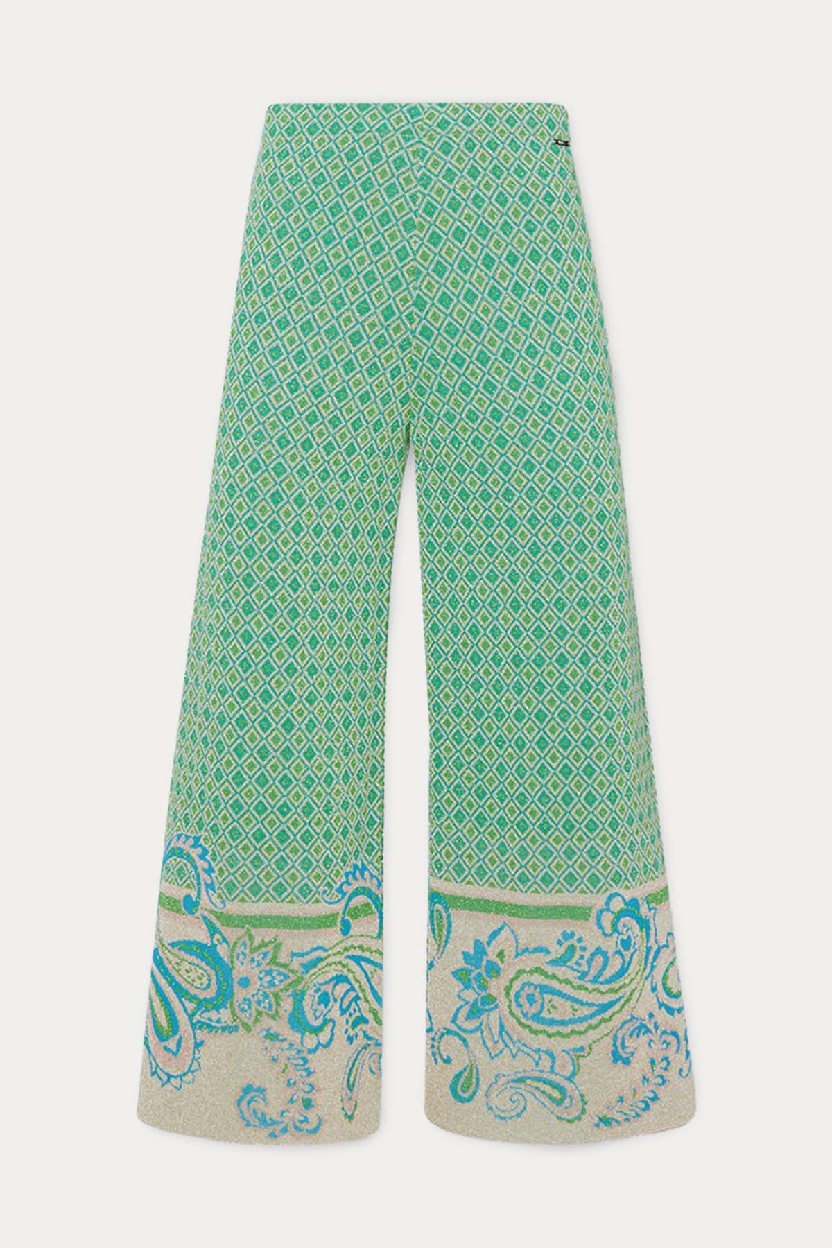 Liu Jo Beli Lastikli Yüksek Bel Desenli Pantolon-Libas Trendy Fashion Store