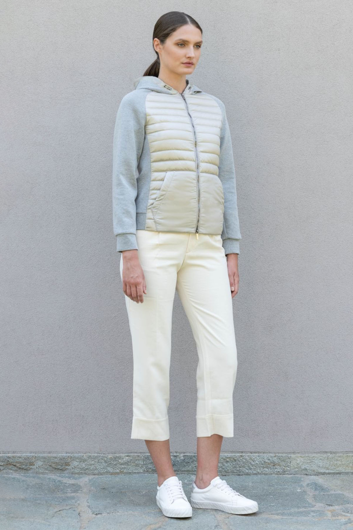 Hetrego India Kapüşonlu Puffer Streç Fermuarlı Ceket-Libas Trendy Fashion Store