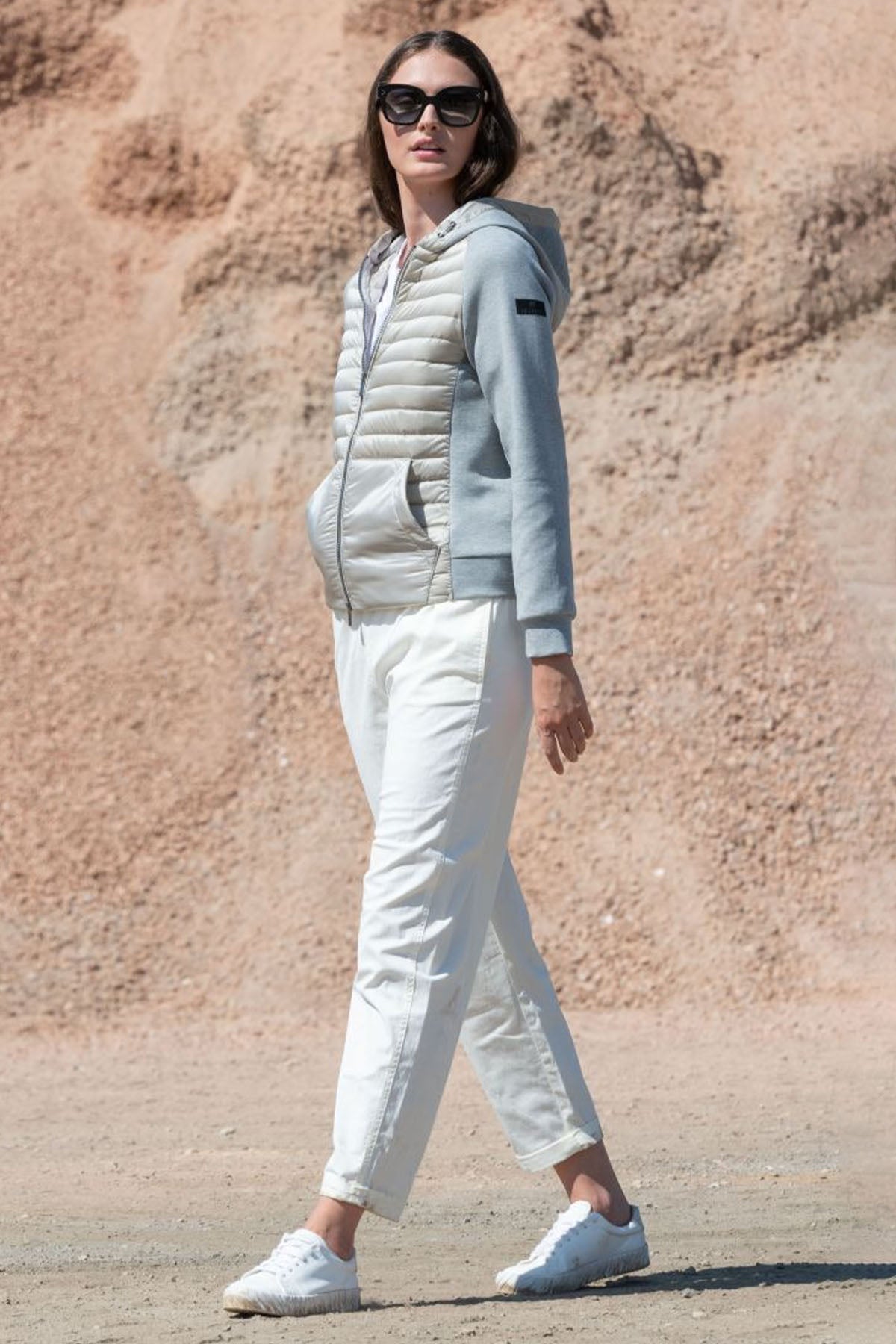 Hetrego India Kapüşonlu Puffer Streç Fermuarlı Ceket-Libas Trendy Fashion Store