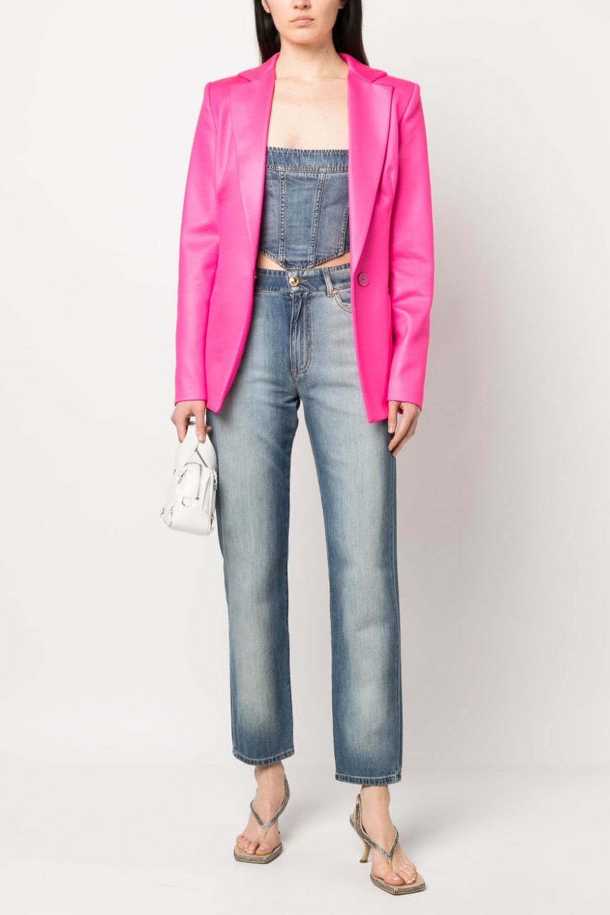 Chiara Ferragni Crop Denim Bluz-Libas Trendy Fashion Store