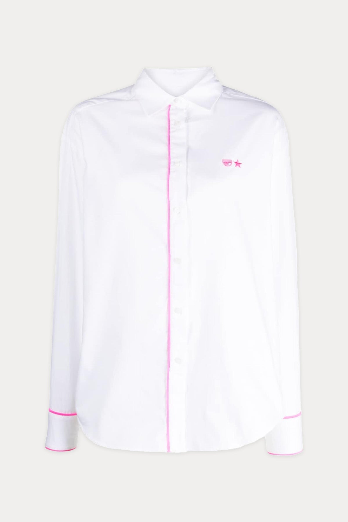 Chiara Ferragni Klasik Yaka Şerit Detaylı Gömlek-Libas Trendy Fashion Store