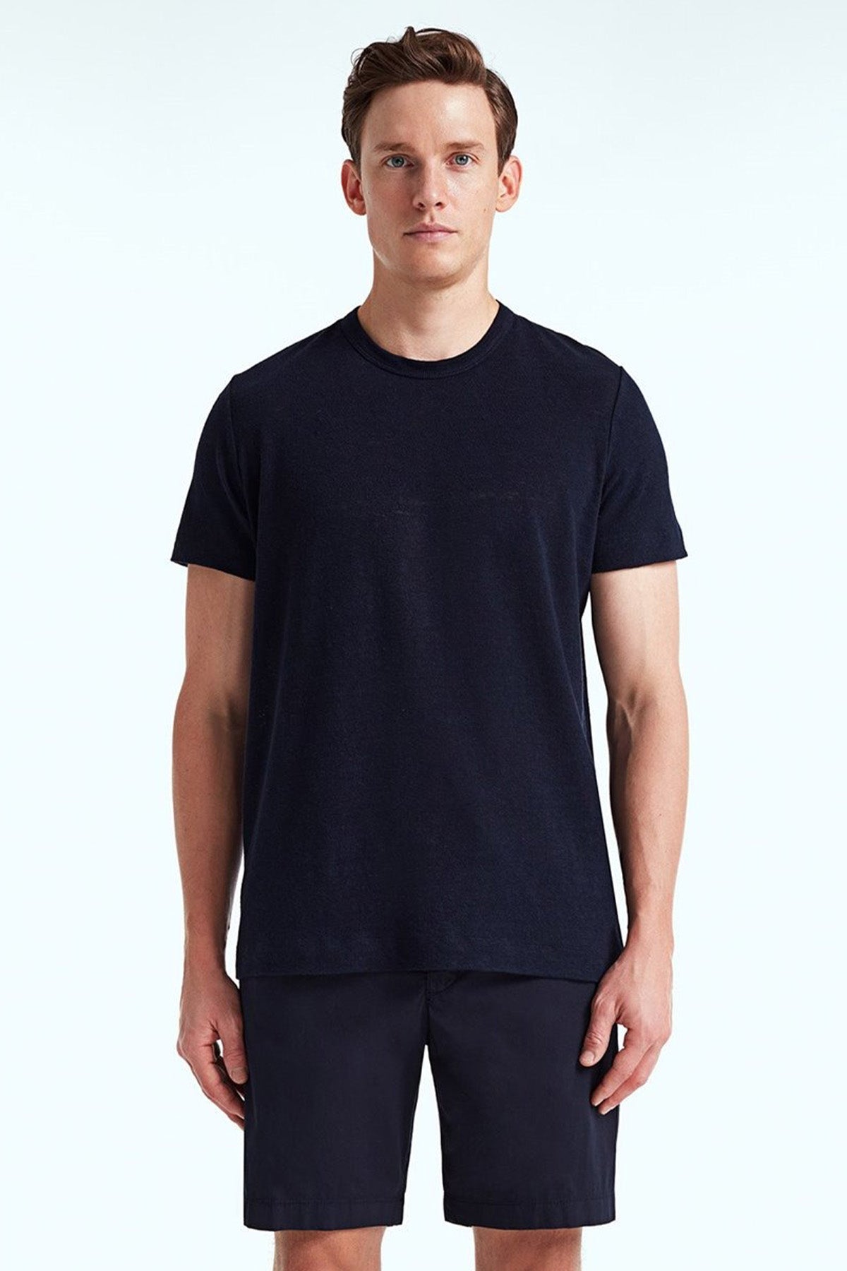 Bluemint Roman Yuvarlak Yaka Keten T-shirt-Libas Trendy Fashion Store