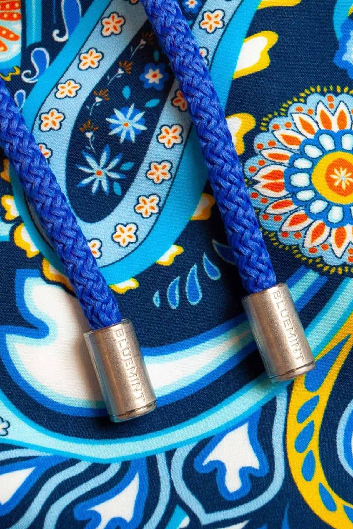 Bluemint Arthus Sapphire Paisley Şort Mayo-Libas Trendy Fashion Store