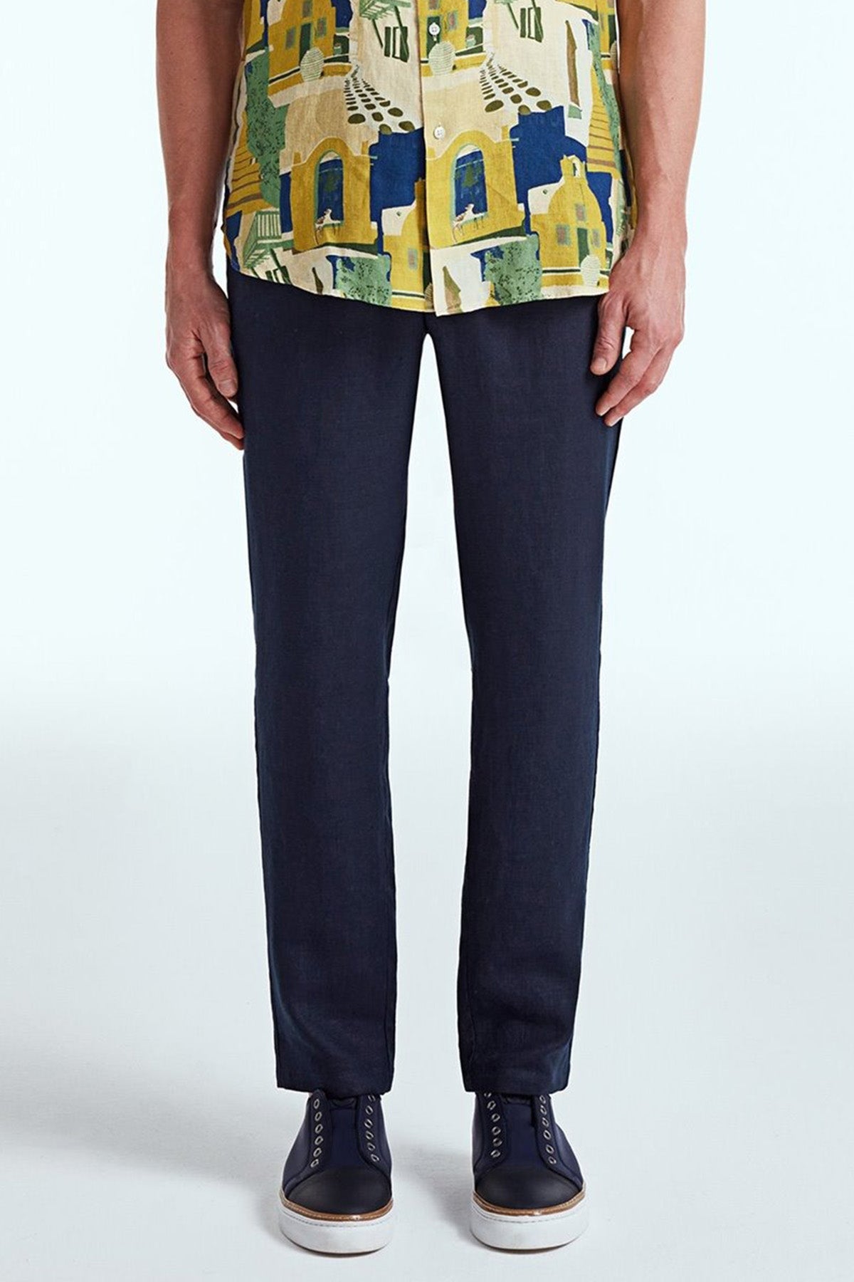 Bluemint Edan Comfortable Fit Keten Jogger Pantolon-Libas Trendy Fashion Store