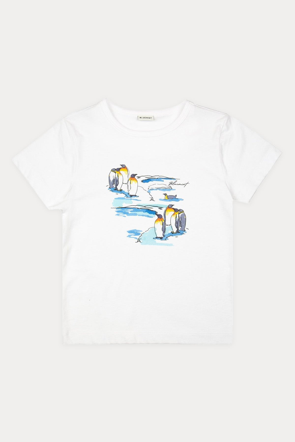 Bluemint Kids 2-6 Yaş Erkek Çocuk Ricci Printed Ice Penguin T-shirt-Libas Trendy Fashion Store