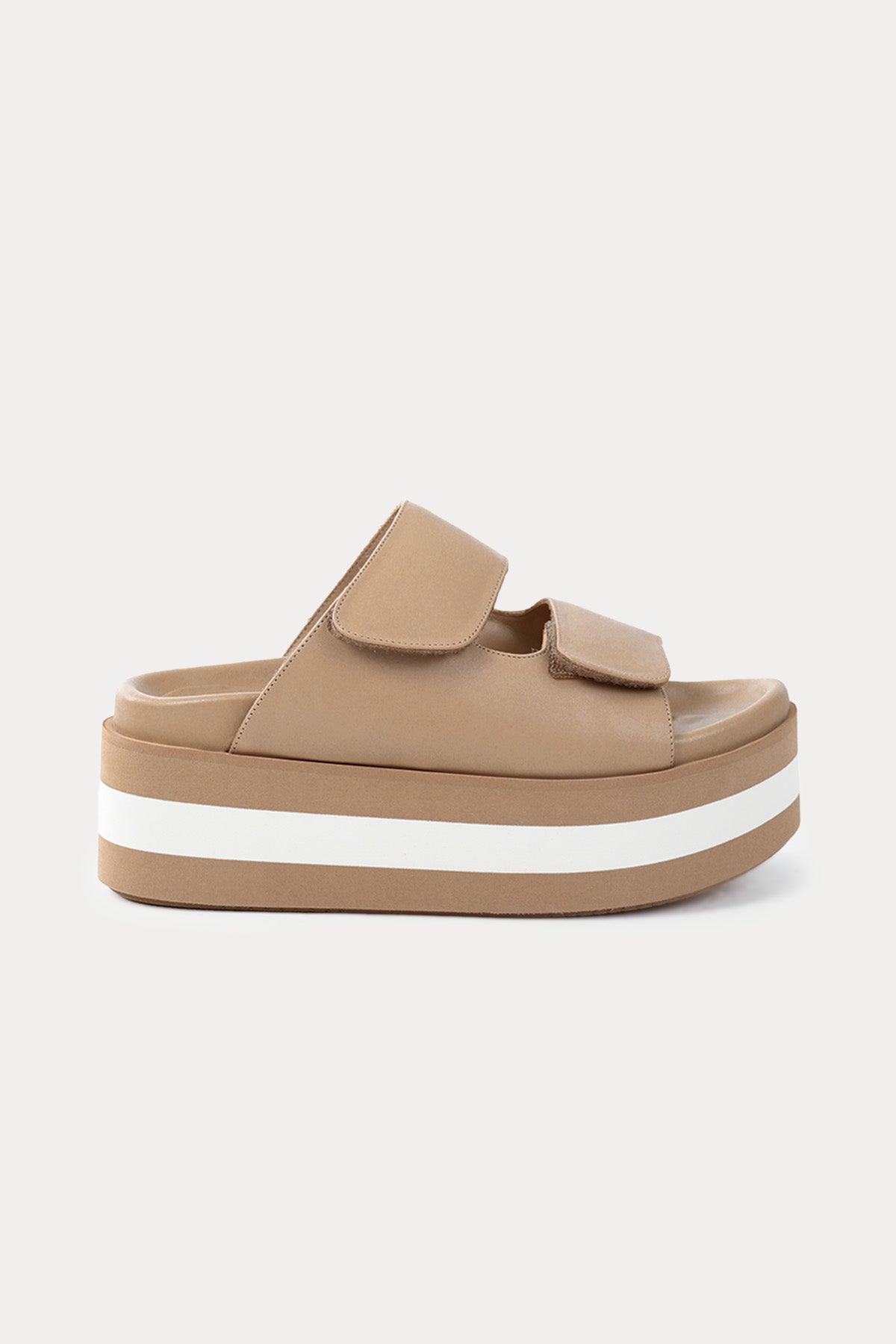 Paloma Barcelo Asena Cırt Cırt Bantlı Deri Terlik-Libas Trendy Fashion Store