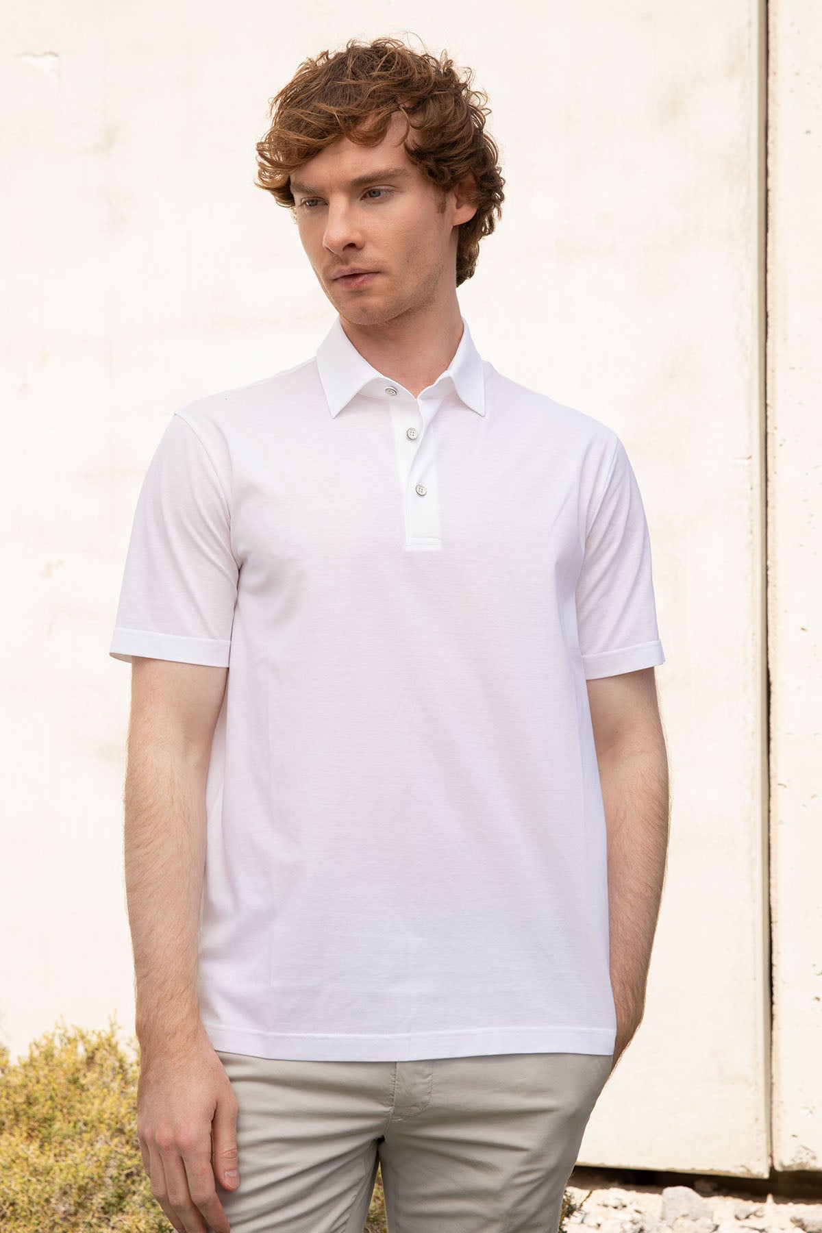 Herno Regular Fit Polo Yaka T-shirt-Libas Trendy Fashion Store
