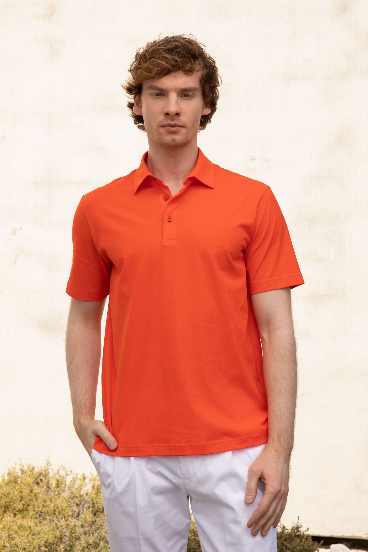 Herno Regular Fit Polo Yaka T-shirt-Libas Trendy Fashion Store