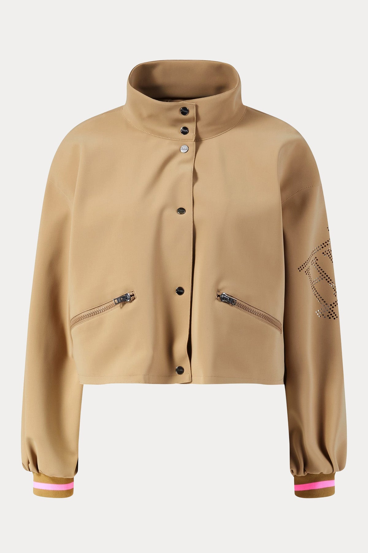 Herno Dik Yaka Crop Bomber Ceket-Libas Trendy Fashion Store