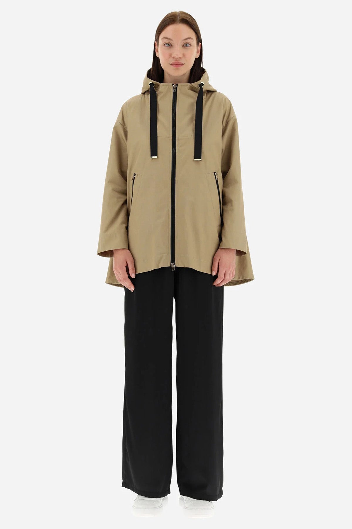 Herno Geniş Kesim Demonte Puffer İç Ceketli Kapüşonlu Trençkot-Libas Trendy Fashion Store