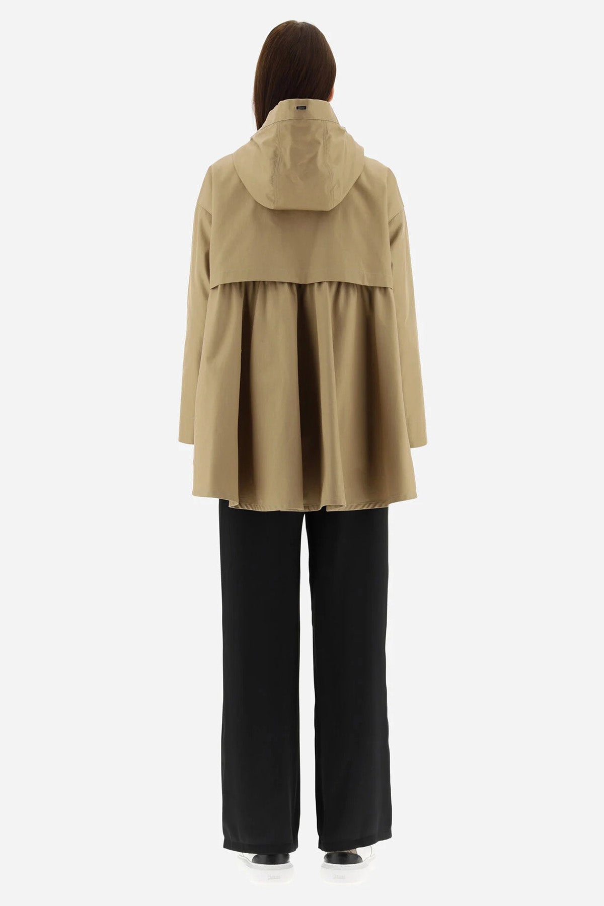 Herno Geniş Kesim Demonte Puffer İç Ceketli Kapüşonlu Trençkot-Libas Trendy Fashion Store