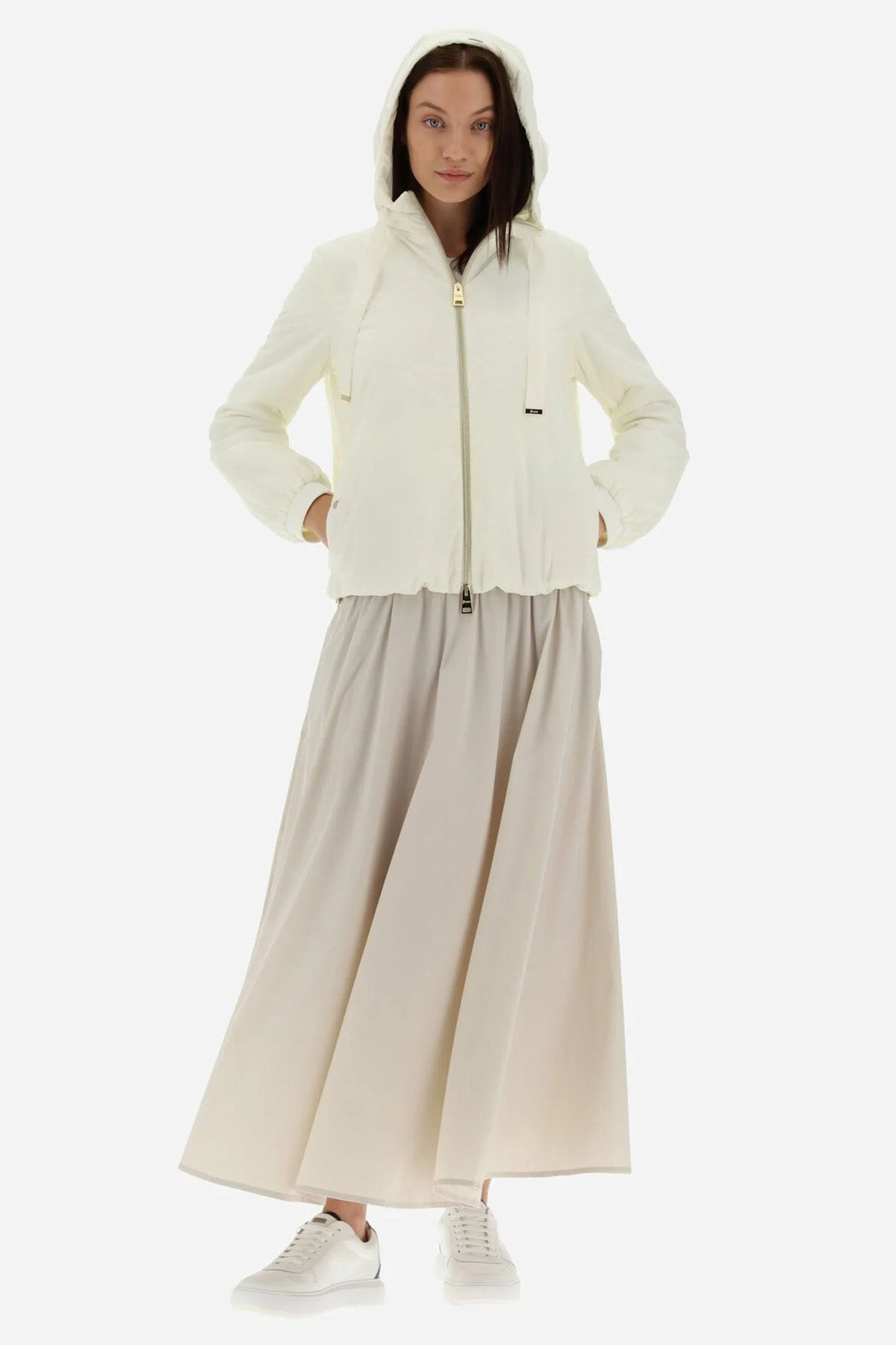 Herno Kapüşonlu İnce Mont Ceket-Libas Trendy Fashion Store