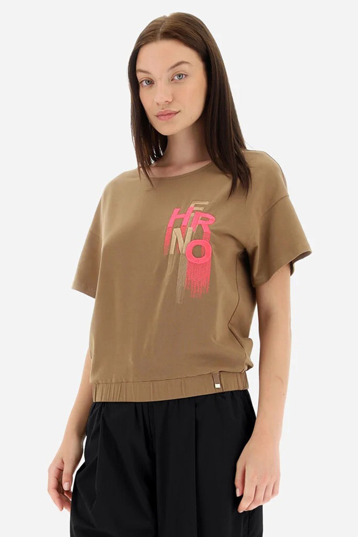 Herno Boxy Fit Belden Büzgülü Yuvarlak Yaka Bluz-Libas Trendy Fashion Store