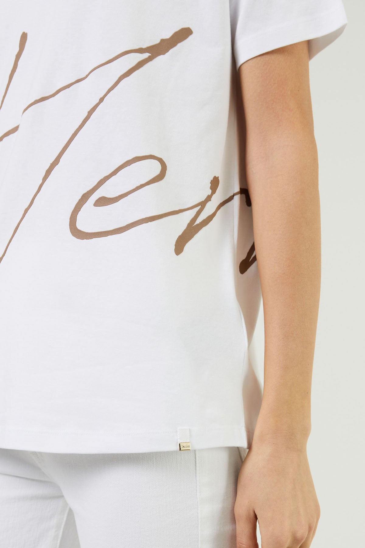 Herno Geniş Kesim Logolu T-shirt-Libas Trendy Fashion Store