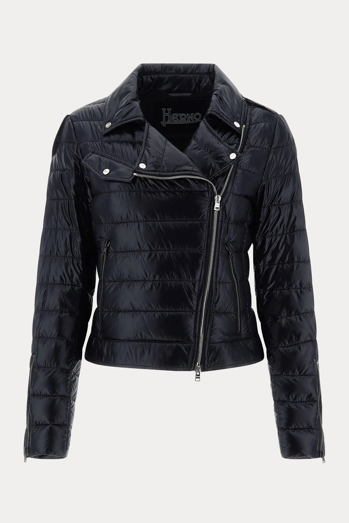 Herno Çapraz Fermuarlı İnce Puffer Mont-Libas Trendy Fashion Store