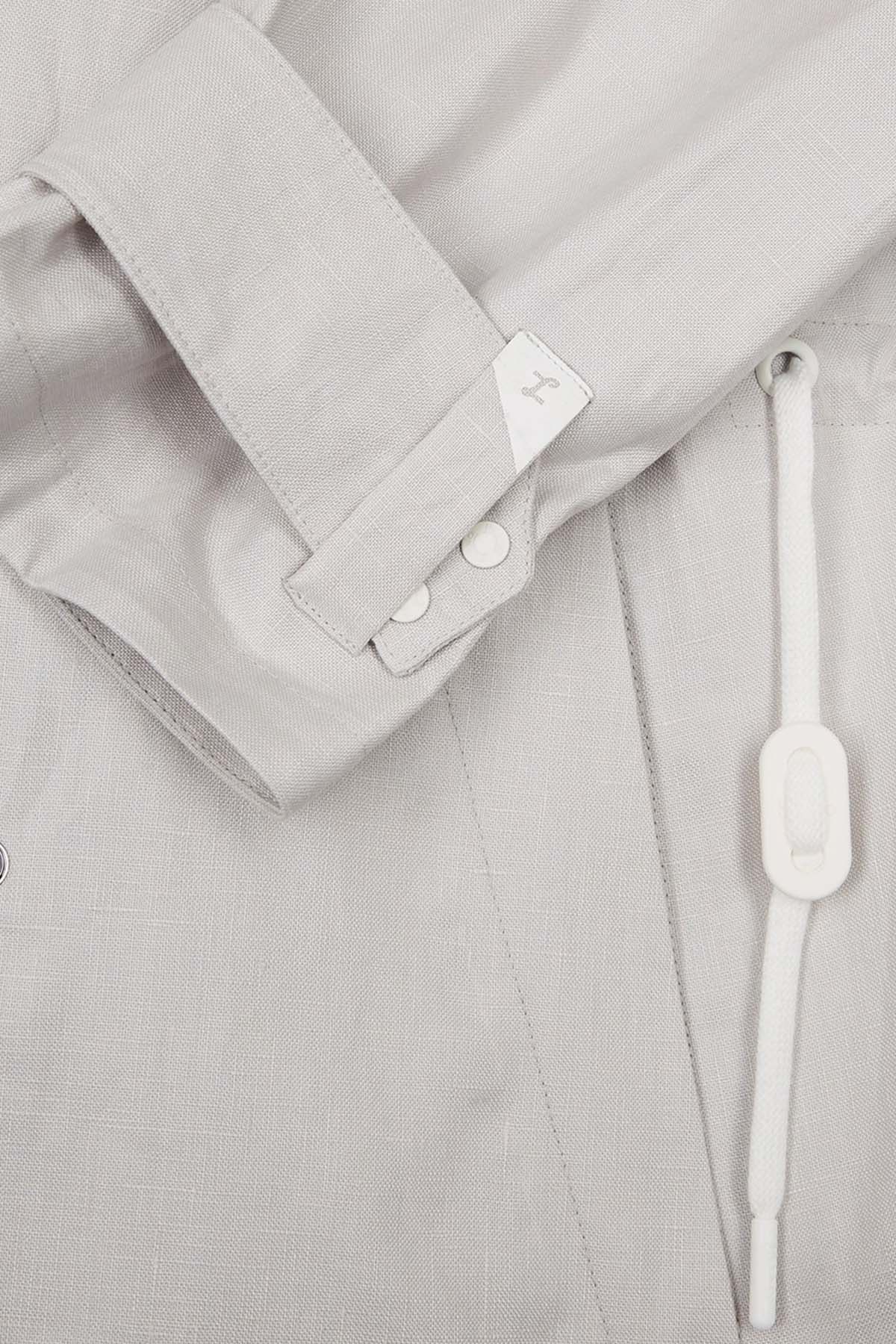 Herno Laminar Kruvaze Kapüşonlu Keten Ceket-Libas Trendy Fashion Store