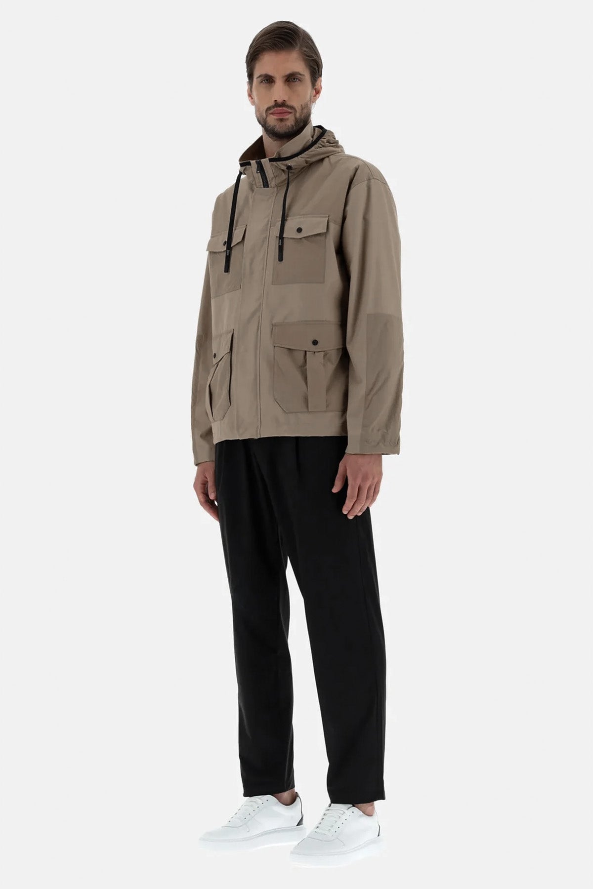 Herno Kapüşonlu Cep Detaylı Safari Ceket-Libas Trendy Fashion Store
