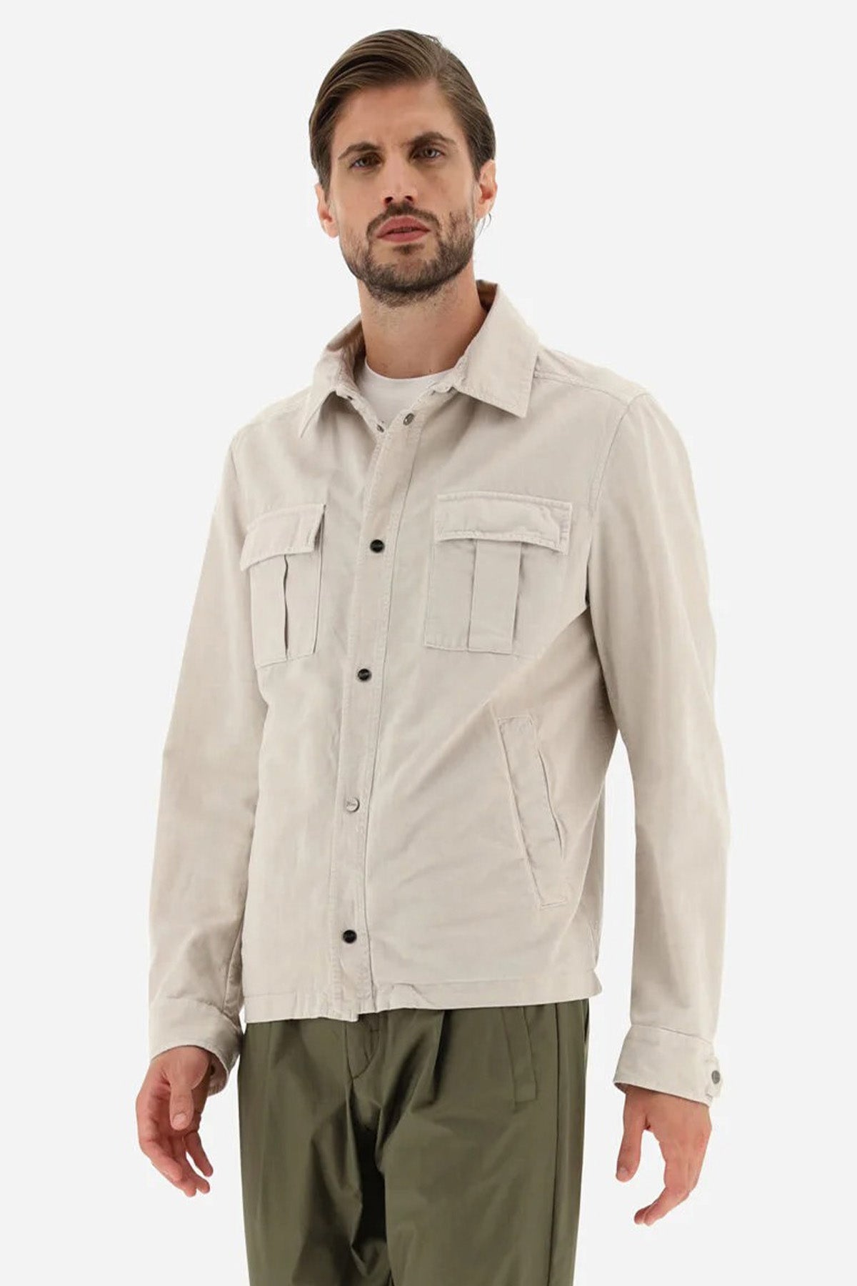 Herno Keten Karışımlı Gömlek Ceket-Libas Trendy Fashion Store