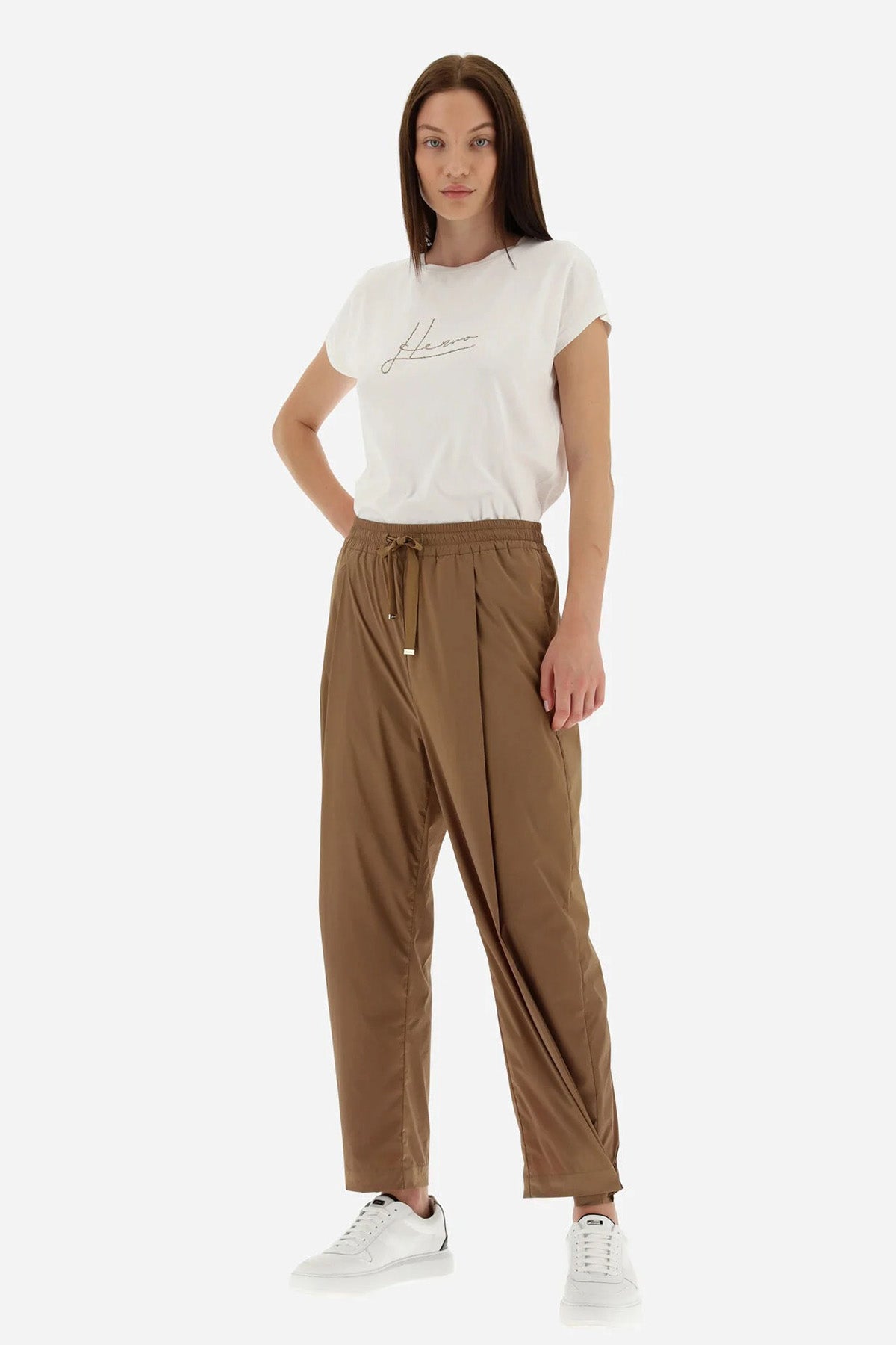Herno Beli Lastikli Streç Pantolon-Libas Trendy Fashion Store