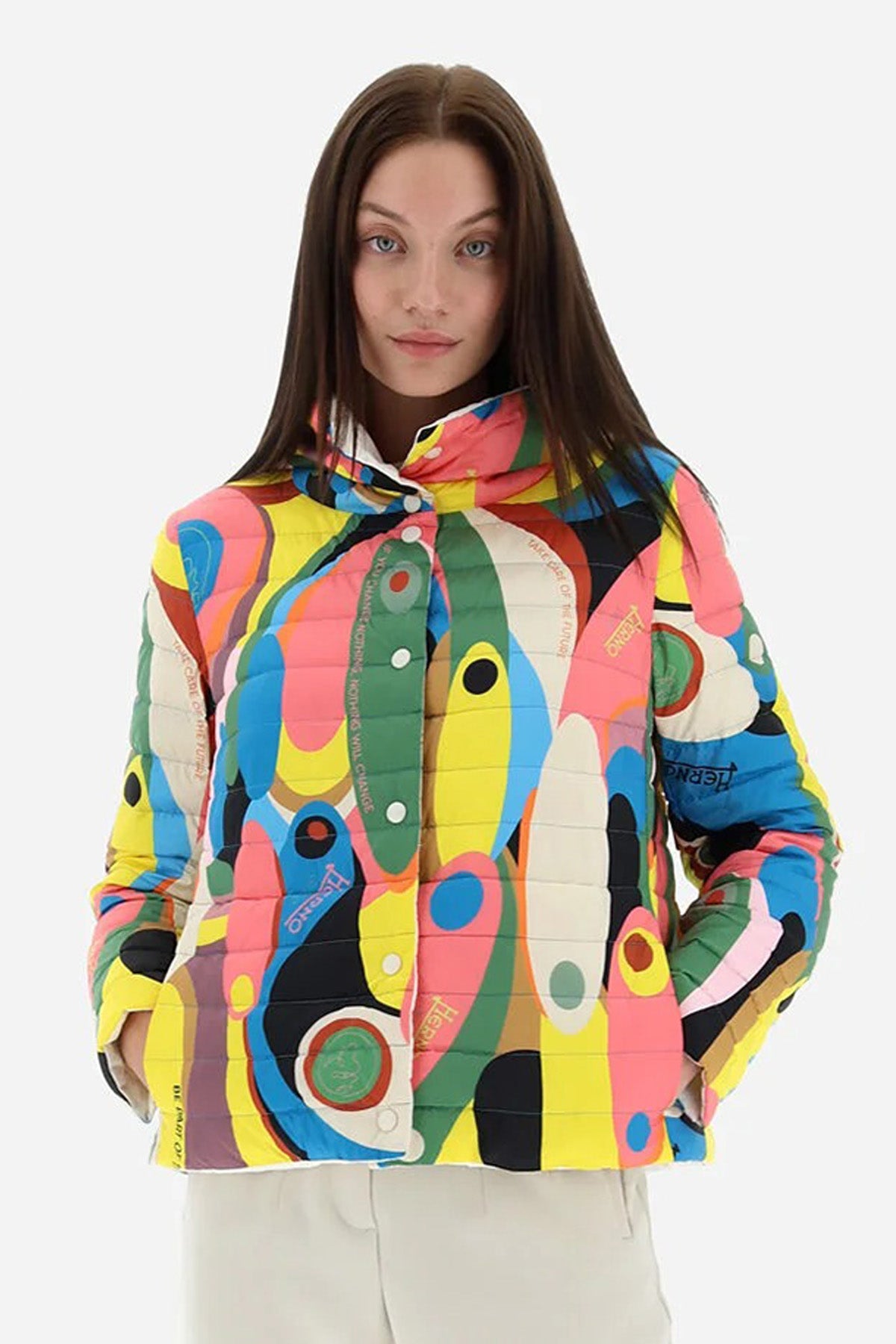 Herno Çift Taraflı Kapüşonlu Puffer Mont-Libas Trendy Fashion Store