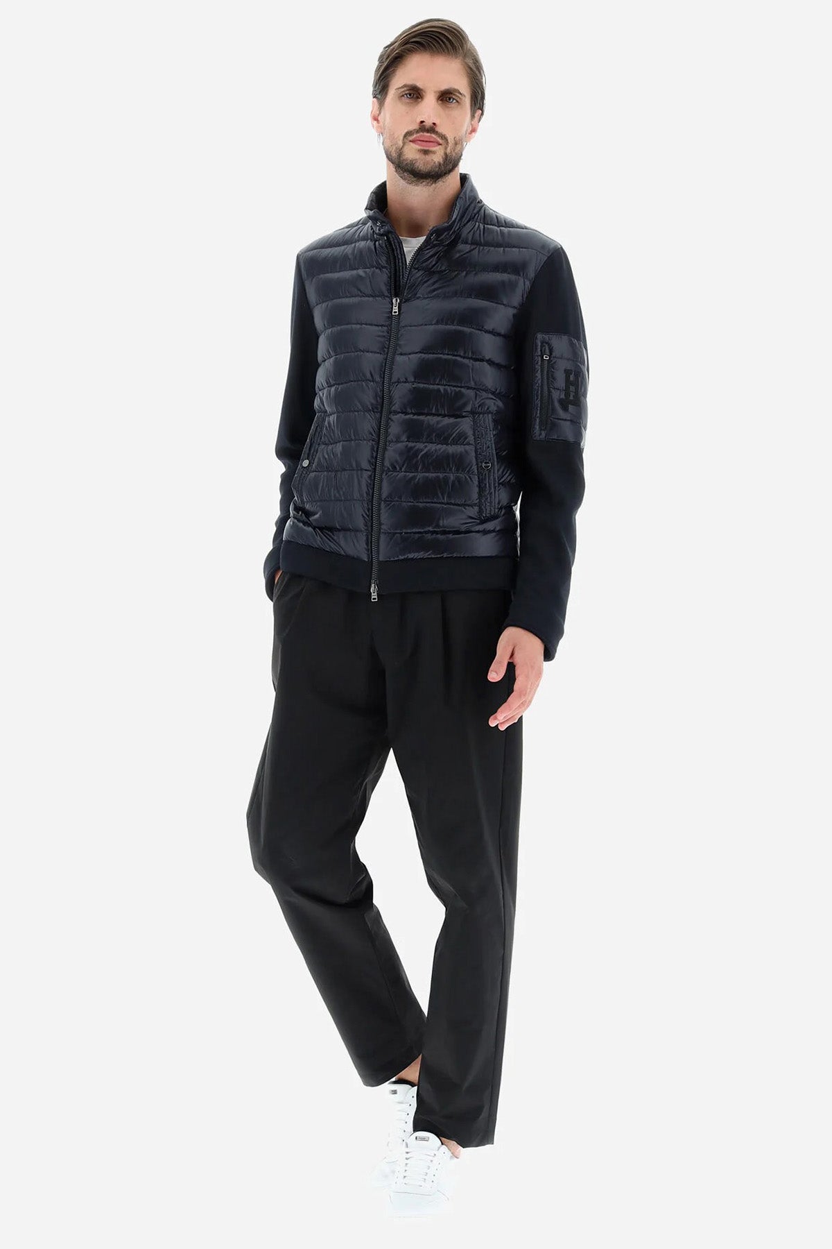 Herno Dik Yaka Fermuarlı Puffer Ceket-Libas Trendy Fashion Store