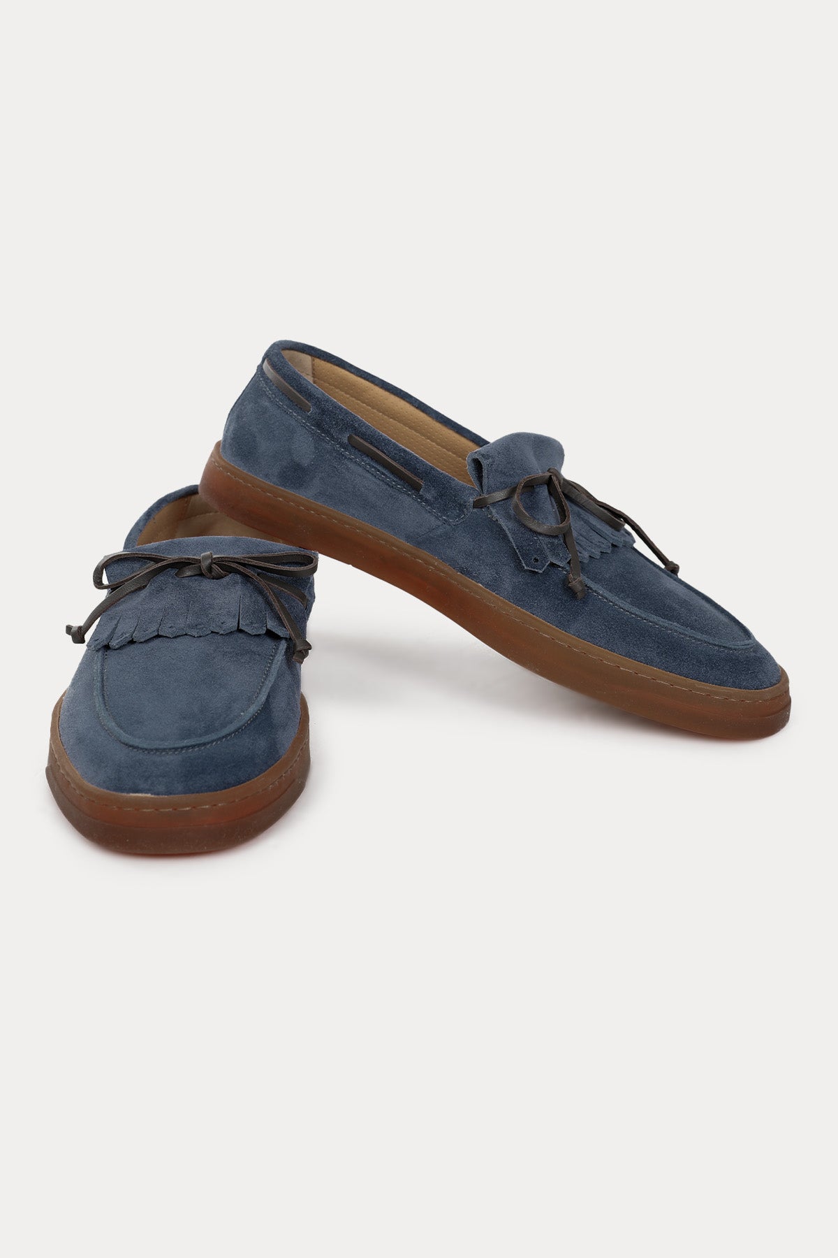 Henderson Idra Deri Bağcıklı Püsküllü Süet Loafer Ayakkabı-Libas Trendy Fashion Store