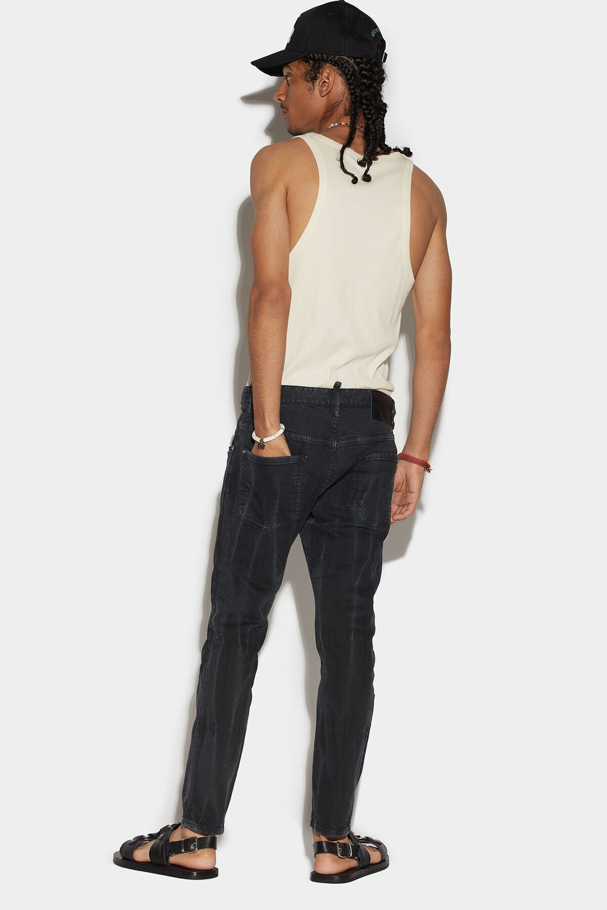 Dsquared Skater Yıkamalı Slim Fit Jeans-Libas Trendy Fashion Store