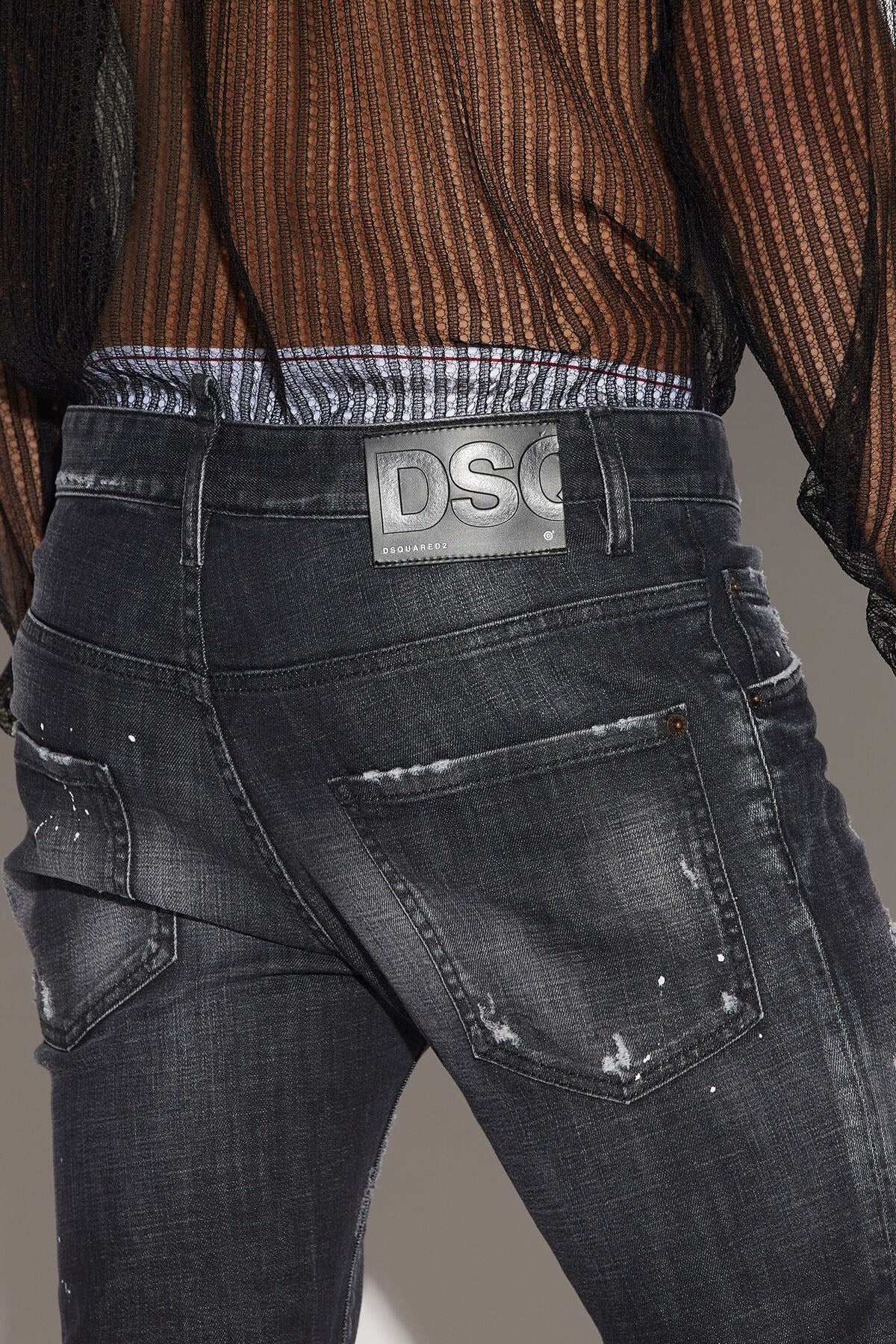 Dsquared Skater Yamalı Slim Fit Jeans-Libas Trendy Fashion Store