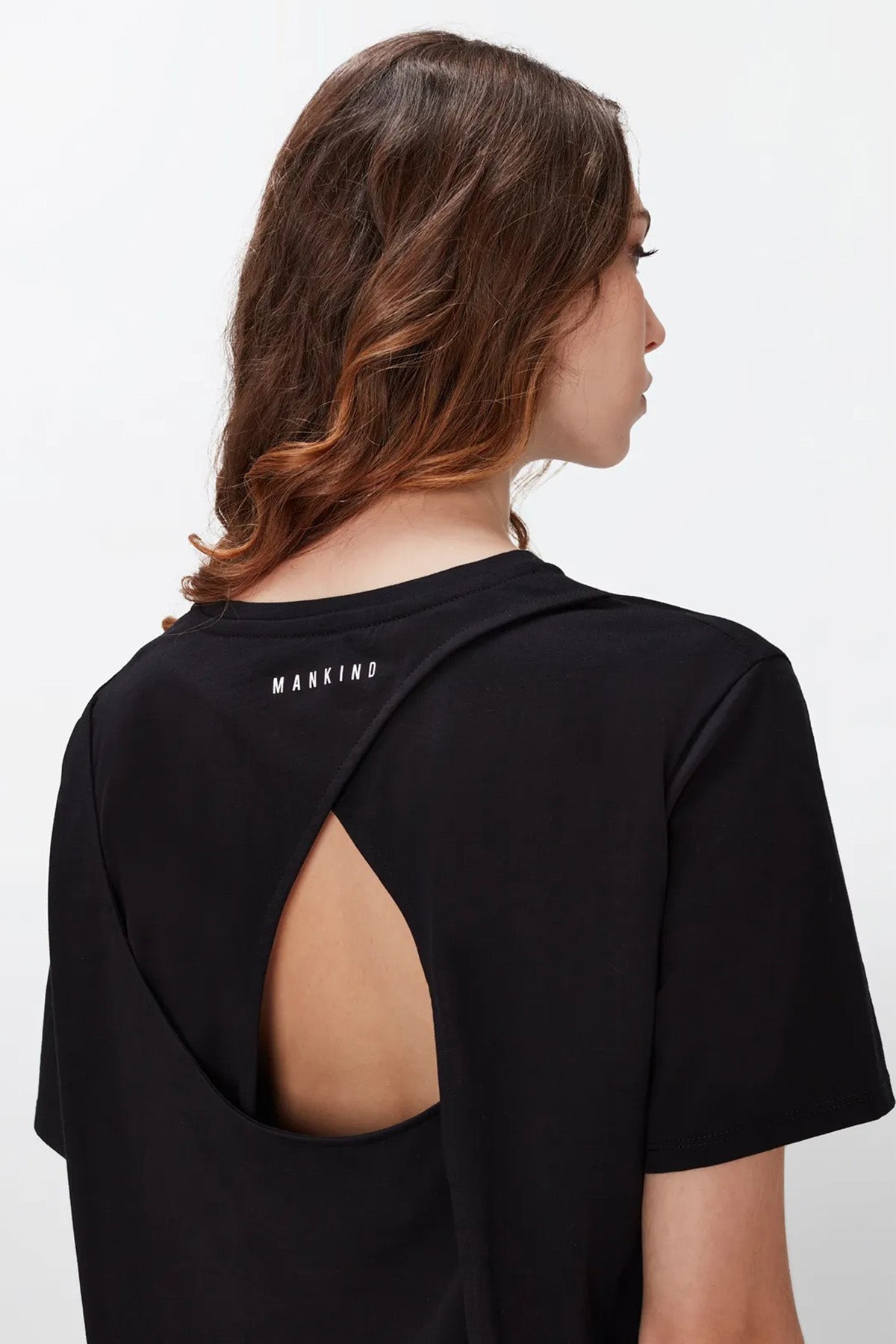 7 For All Mankind Cross Back Tee Yuvarlak Yaka T-shirt-Libas Trendy Fashion Store