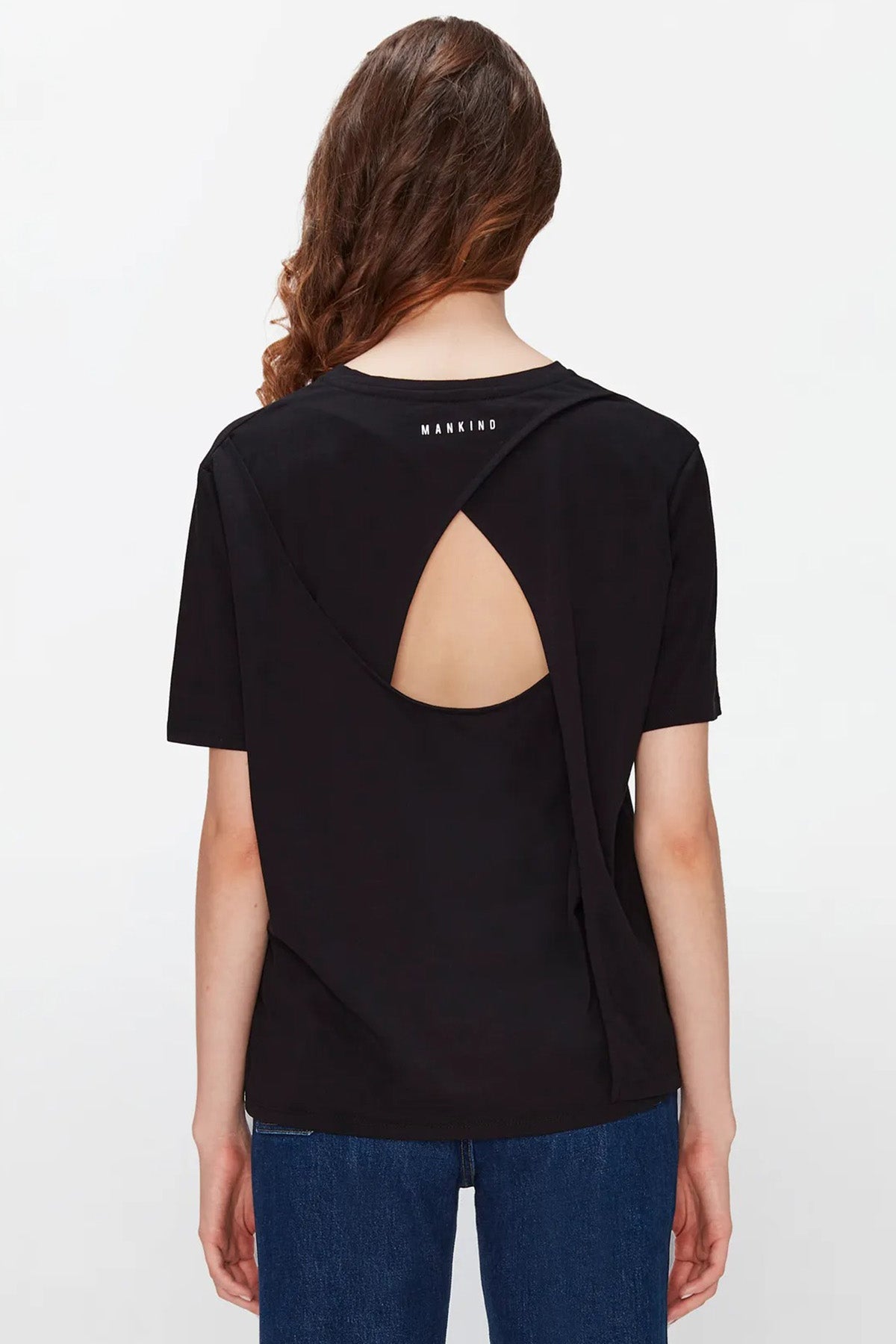 7 For All Mankind Cross Back Tee Yuvarlak Yaka T-shirt-Libas Trendy Fashion Store