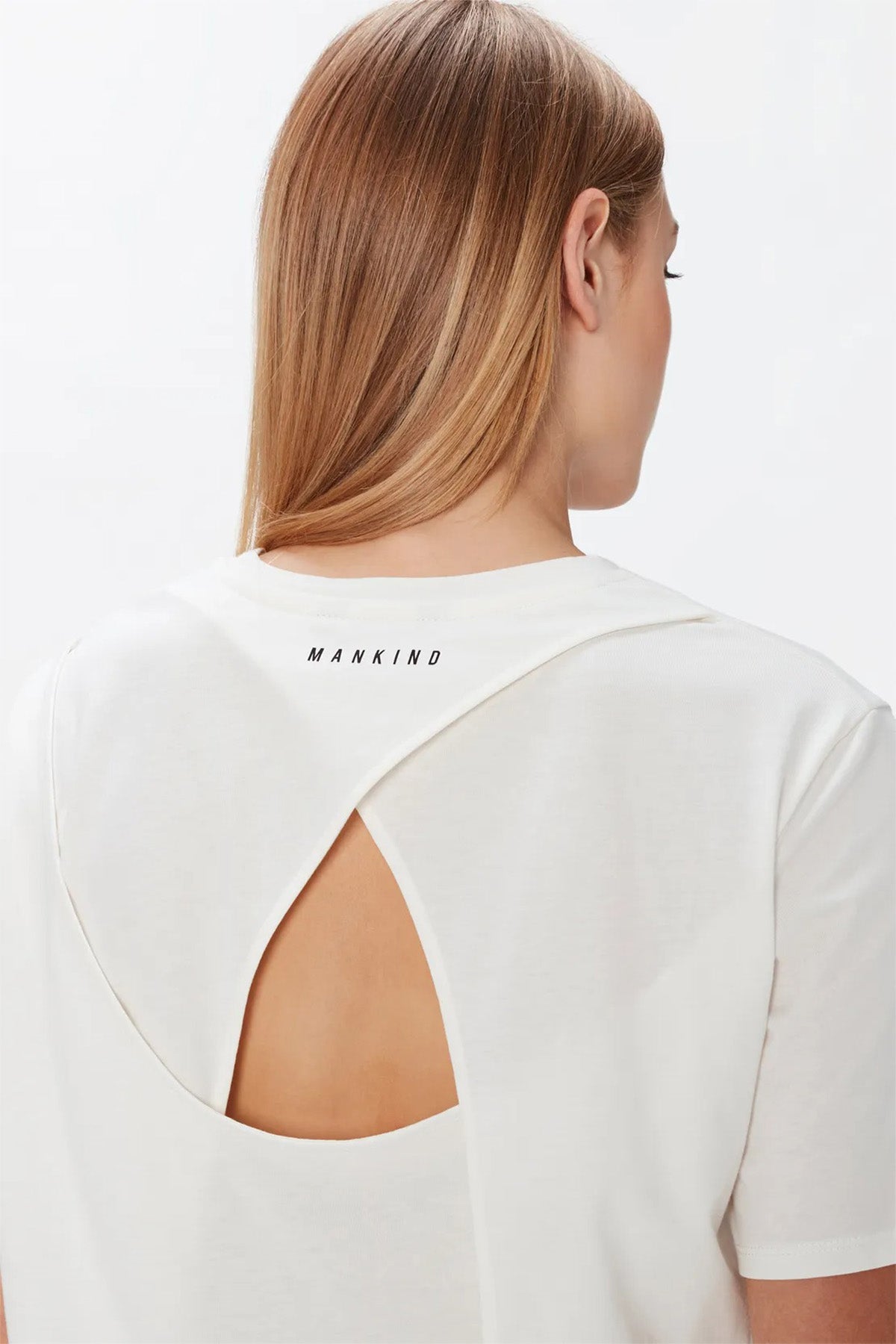 7 For All Mankind Cross Back Tee Yuvarlak Yaka T-shirt-Libas Trendy Fashion Store