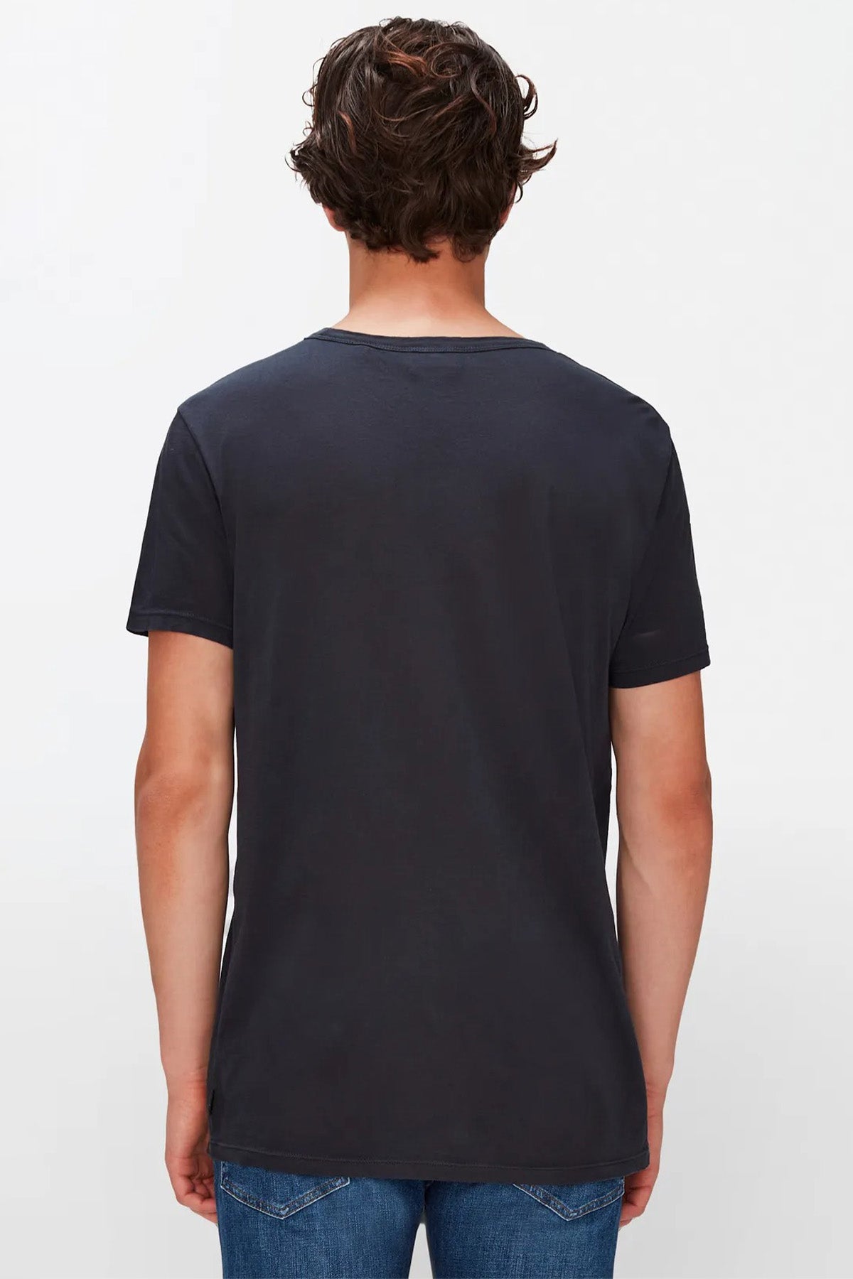 7 For All Mankind Featherweight Yuvarlak Yaka T-shirt-Libas Trendy Fashion Store