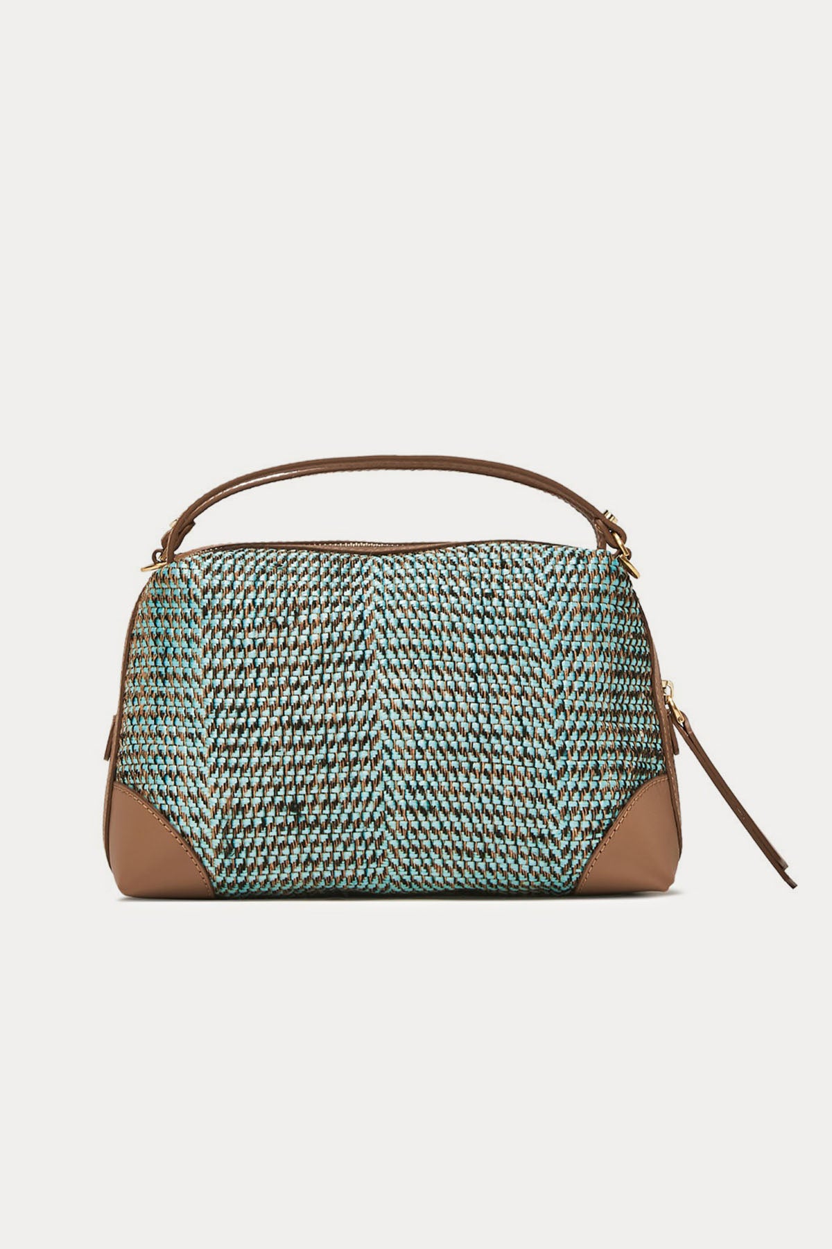 Gianni Chiarini Alifa Deri Kombinasyonlu Rafya Örgü El Çantası-Libas Trendy Fashion Store