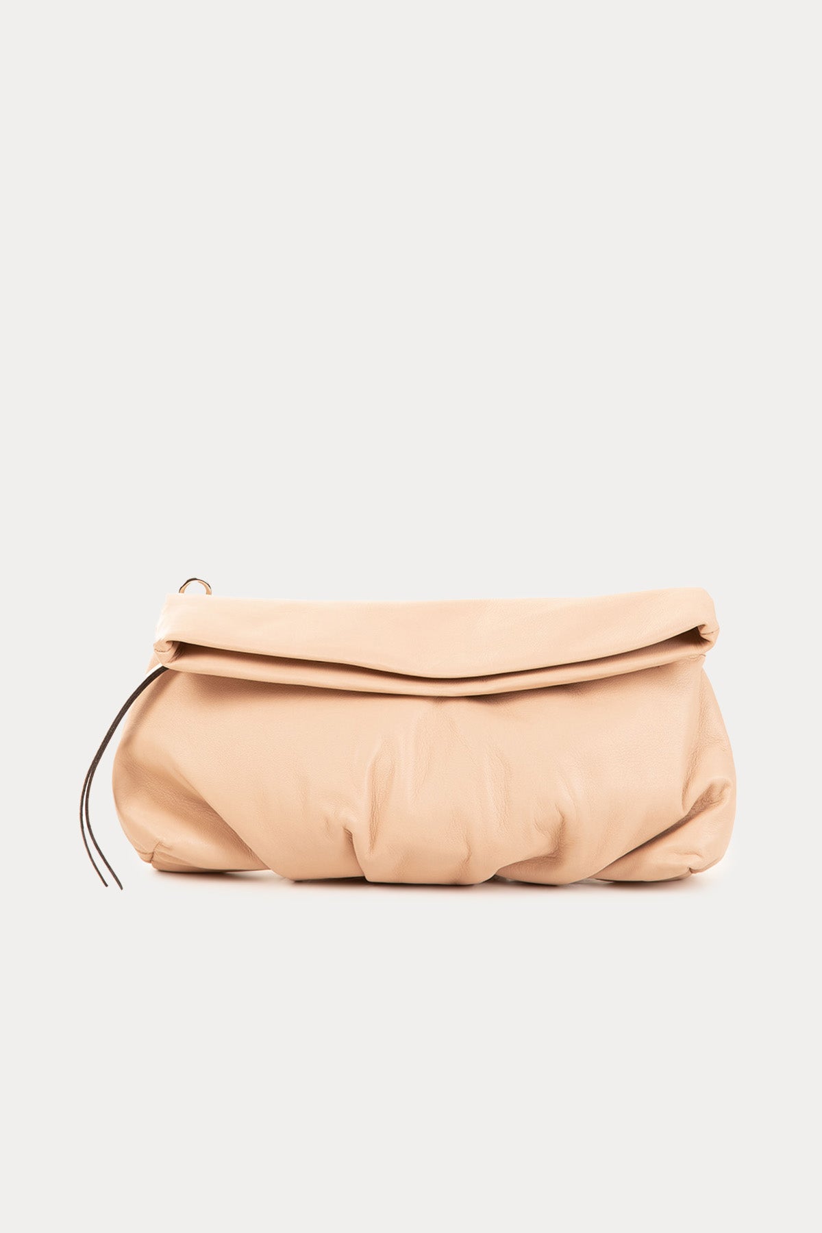 Gianni Chiarini Cherry Büzgülü Deri Clutch Çanta-Libas Trendy Fashion Store