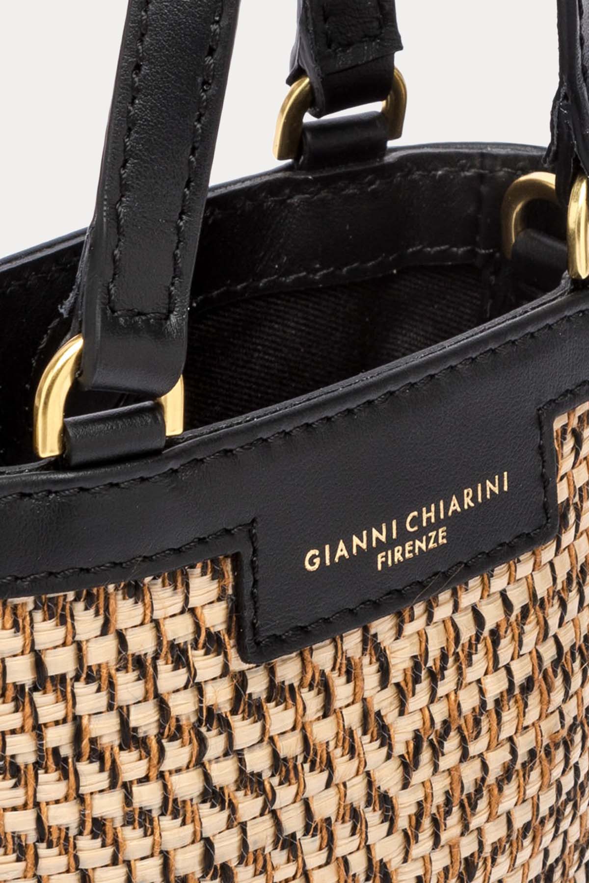 Gianni Chiarini Camilla Mini Rafya Örgü Bucket Çanta-Libas Trendy Fashion Store